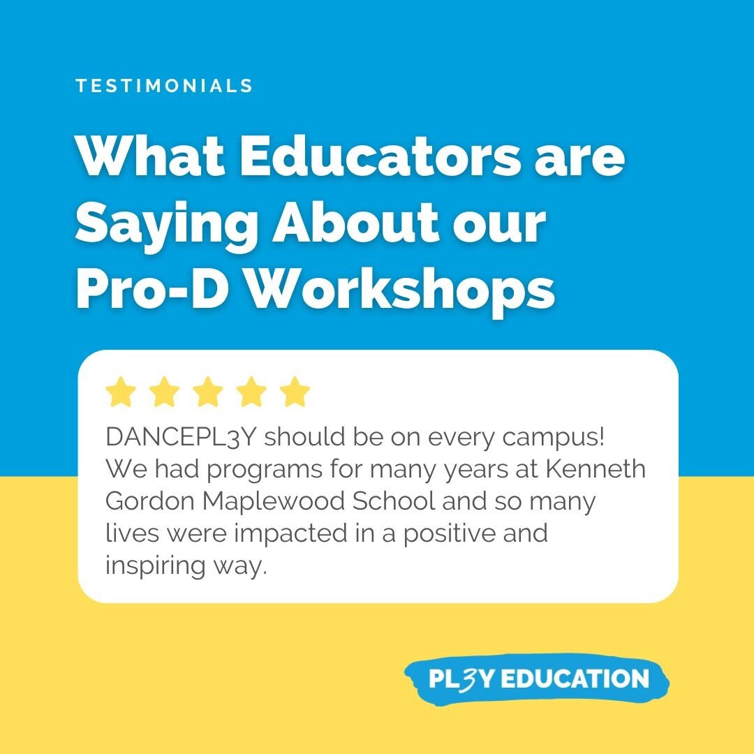 Educators love our Pro-D workshops! 

From dance samplers, teaching skills, dance unit design and special-themed presentations, we offer a variety of workshop topics that will spark new ideas and empower educators to feel confident in bringing dance 