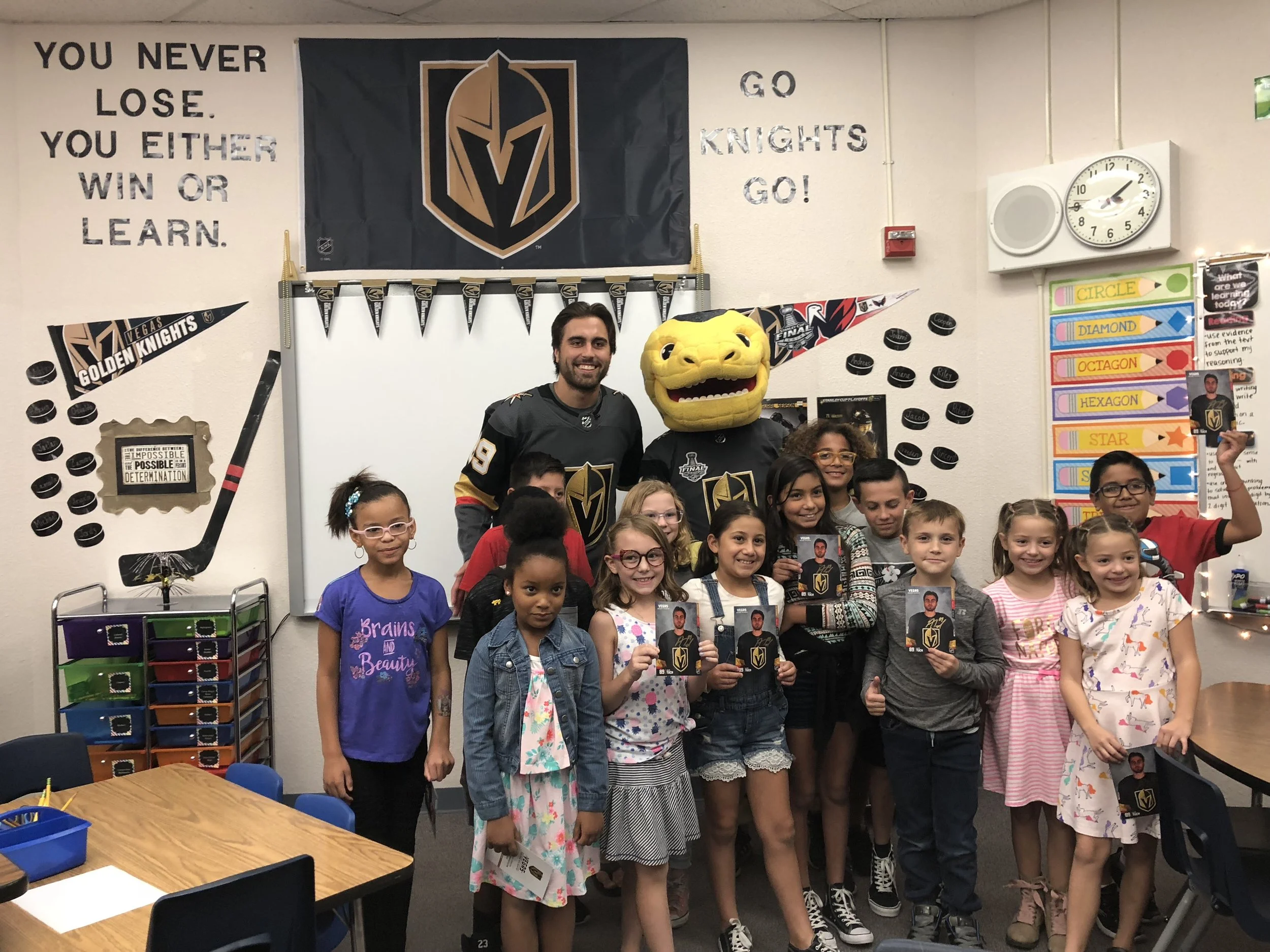 Tuch Visits Helen Marie Smith Elementary School