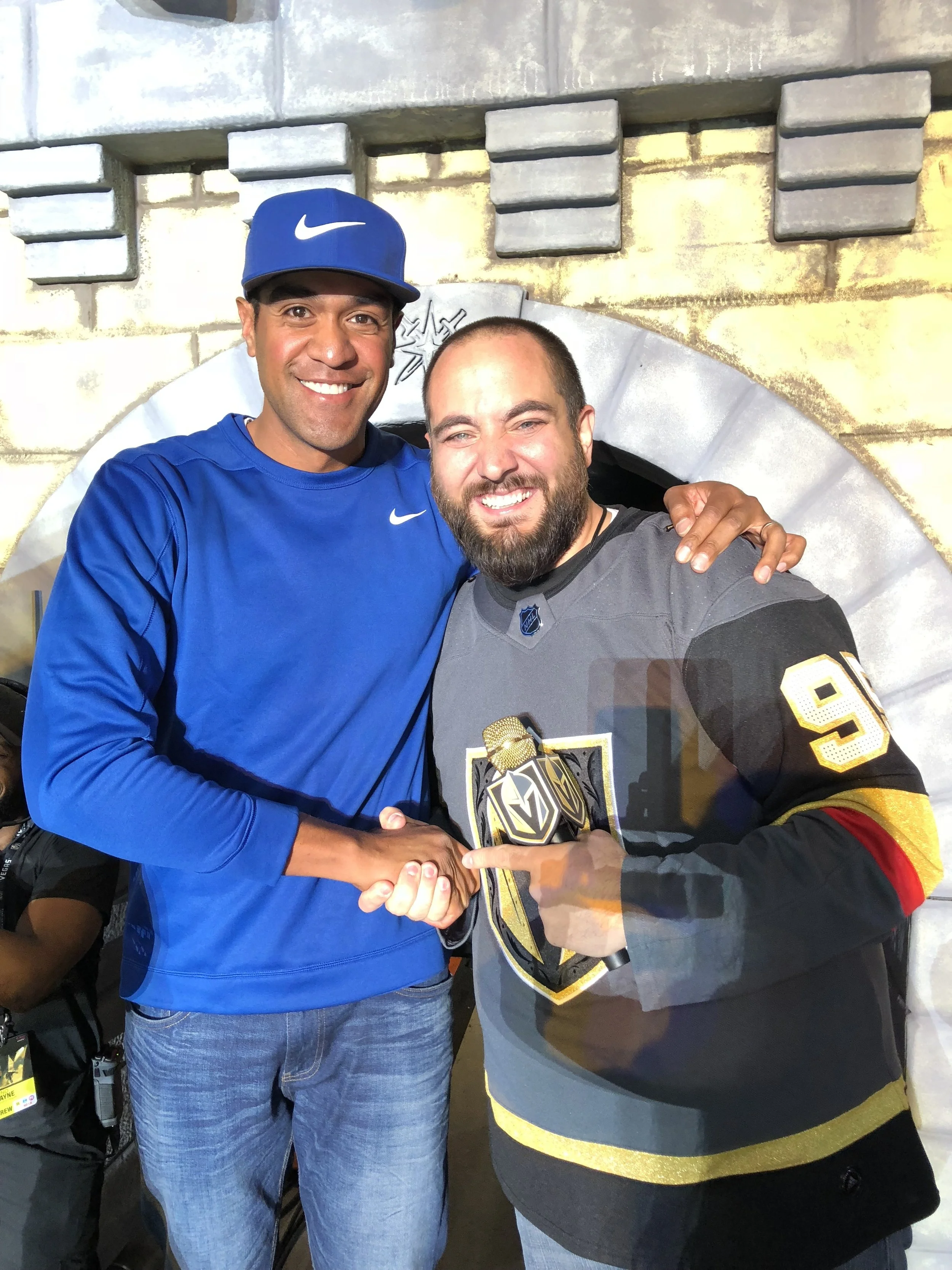 Top Golfers Stop By Golden Knights Game