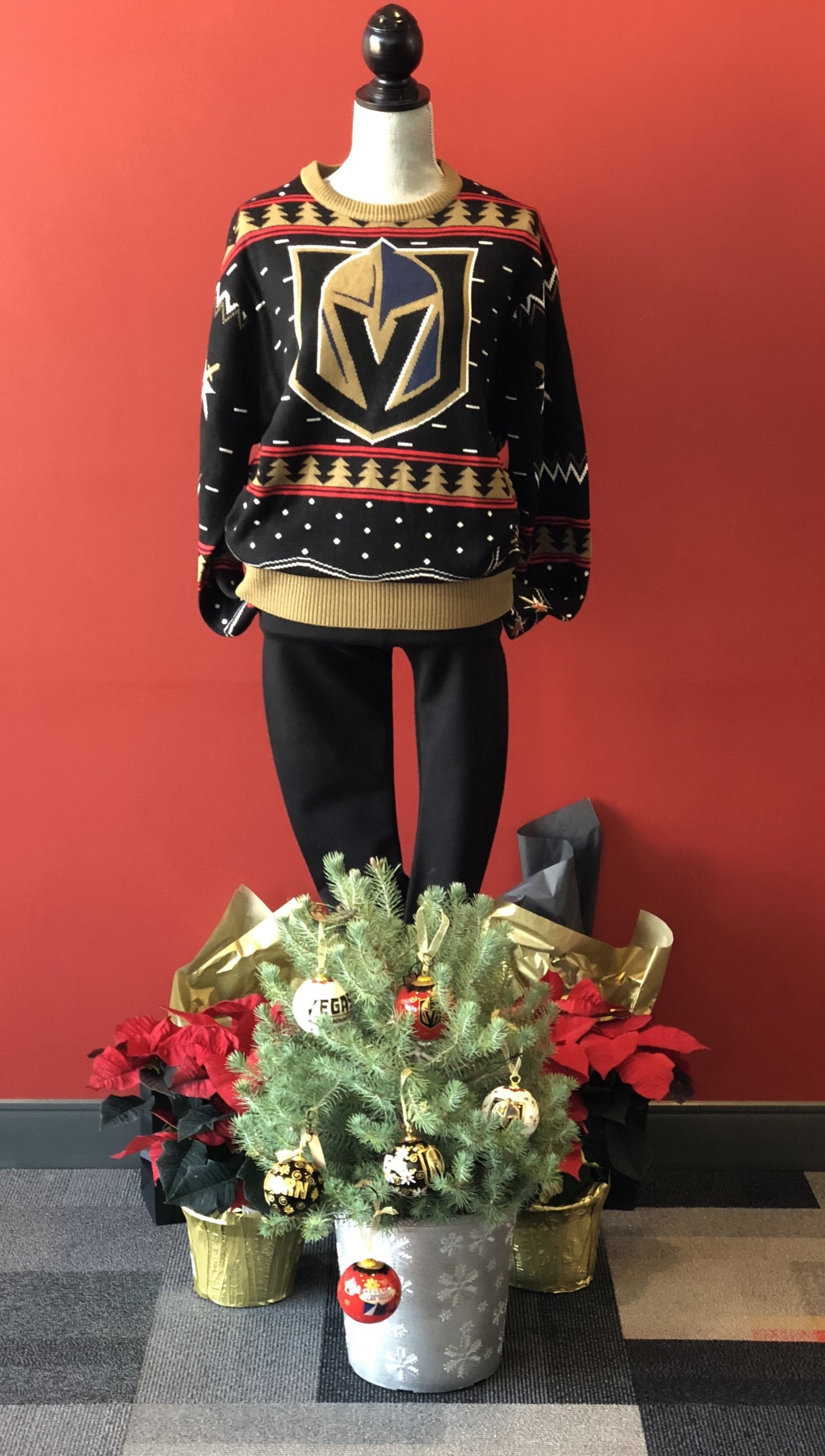 Vegas Golden Knights Personalized Custom Knitted Christmas Sweater -  LIMITED EDITION