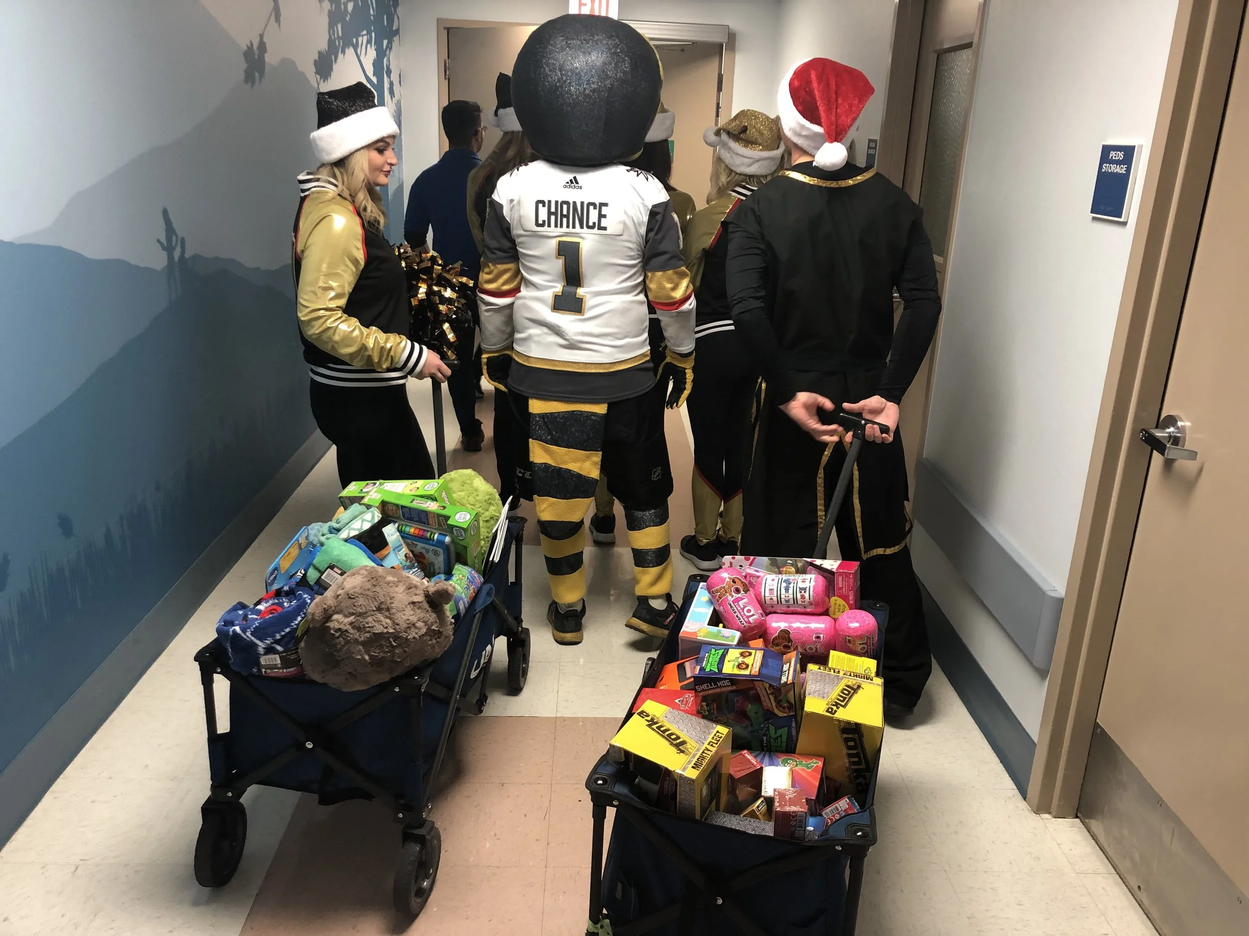 Chance and Golden Aces visit UMC Medical