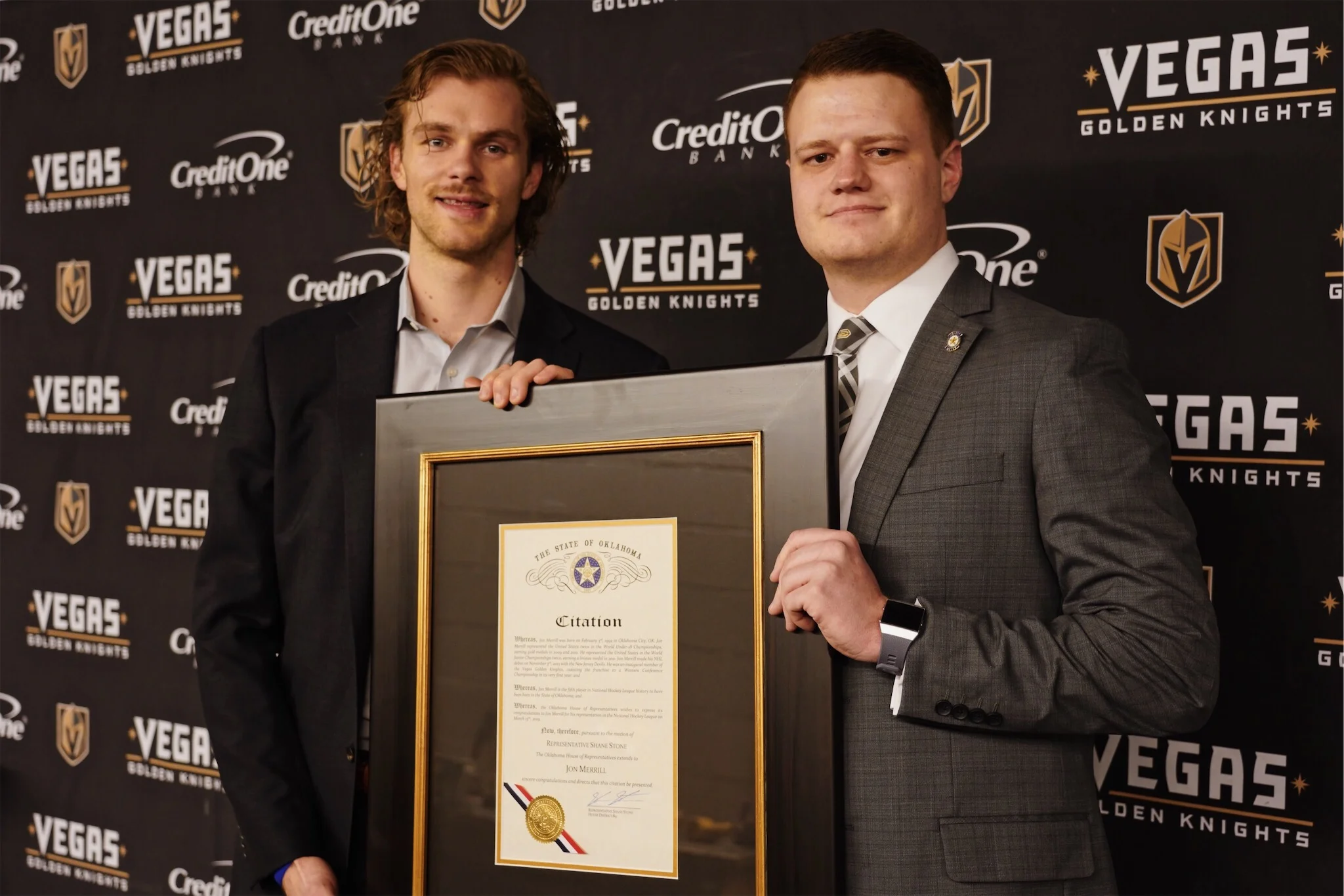 Merrill Honored By State of Oklahoma