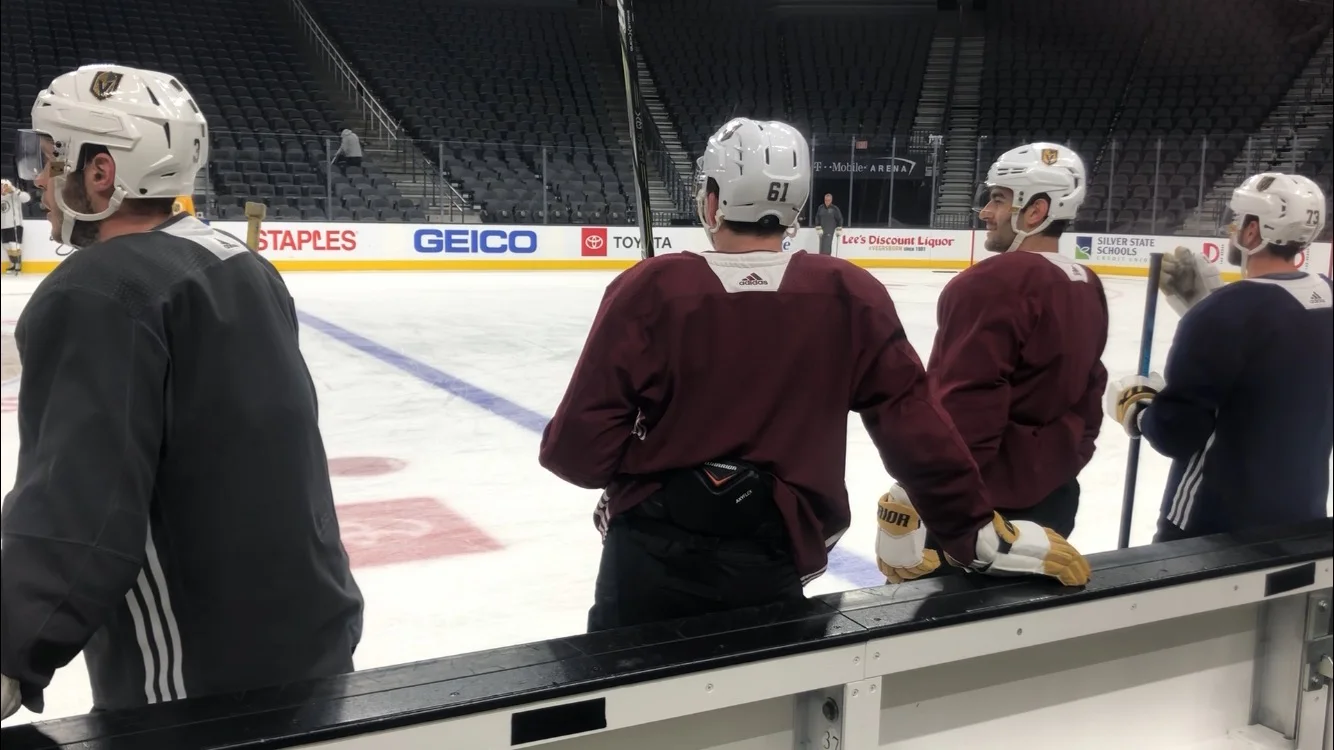 Golden Knights Practice At T-Mobile Arena