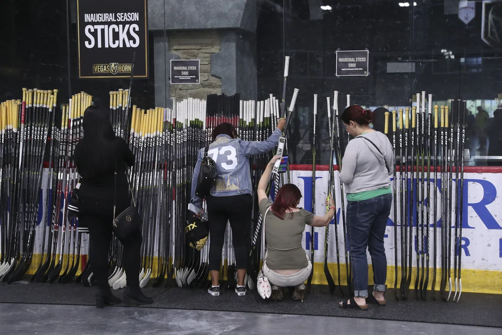 Season Ticket Members Take Home History from Battle Worn Armor Sale — VGK Lifestyle