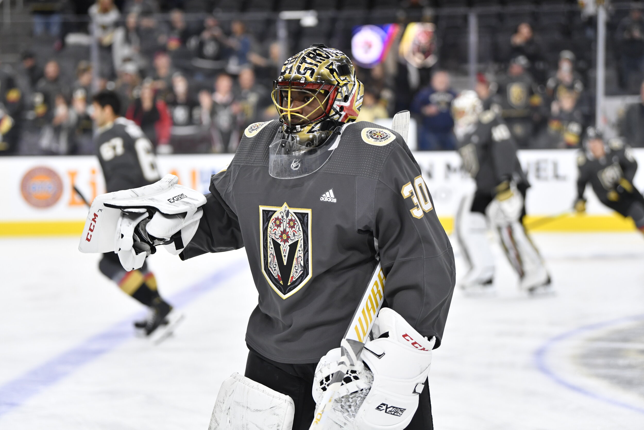 Justin and Greg on Twitter: How good does Jimmy look on the set with his  Saskatchewan Vegas Golden Knights jersey that @nabber03 wore for Military  Appreciation night?? Update on #JIMpossible soon   /