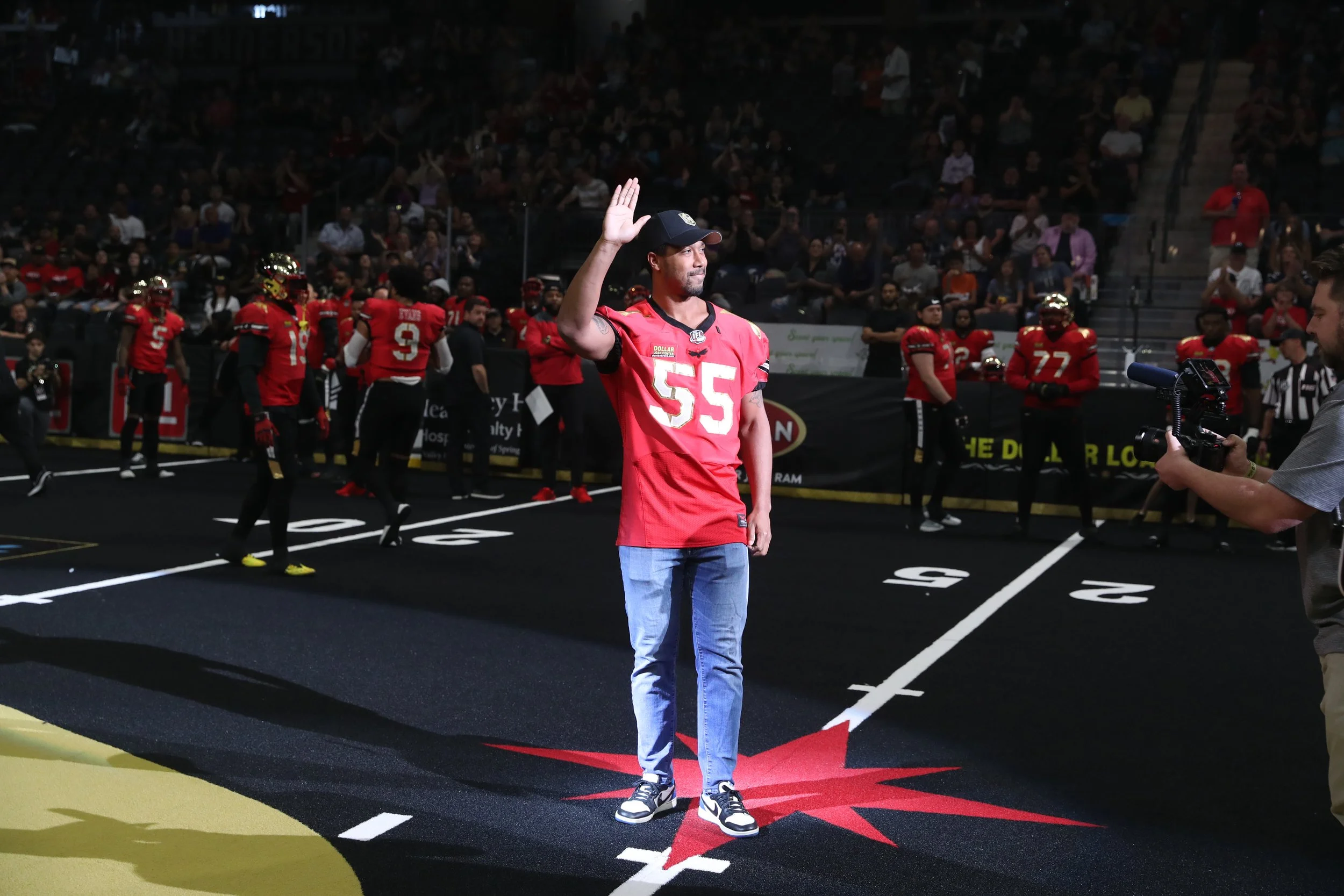 Keegan Kolesar at the Vegas Knight Hawks! 🏈