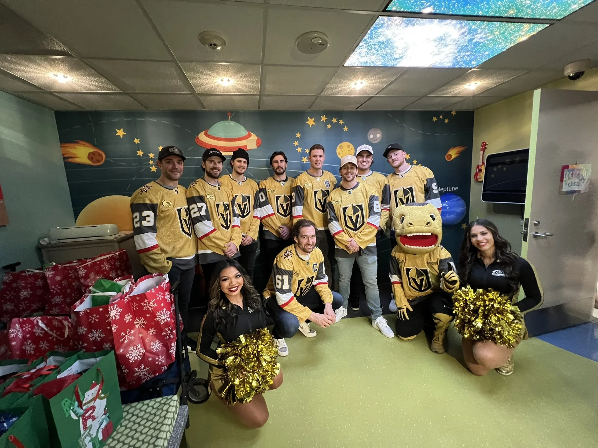 Golden Knights Visit UMC Children's Hospital