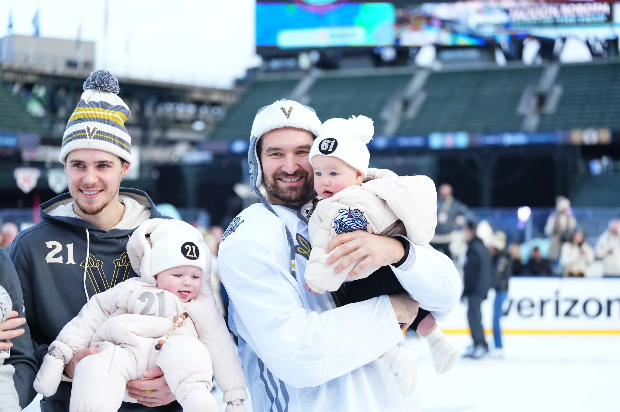 Golden Knights Enjoy Family Skate at 2024 Winter Classic