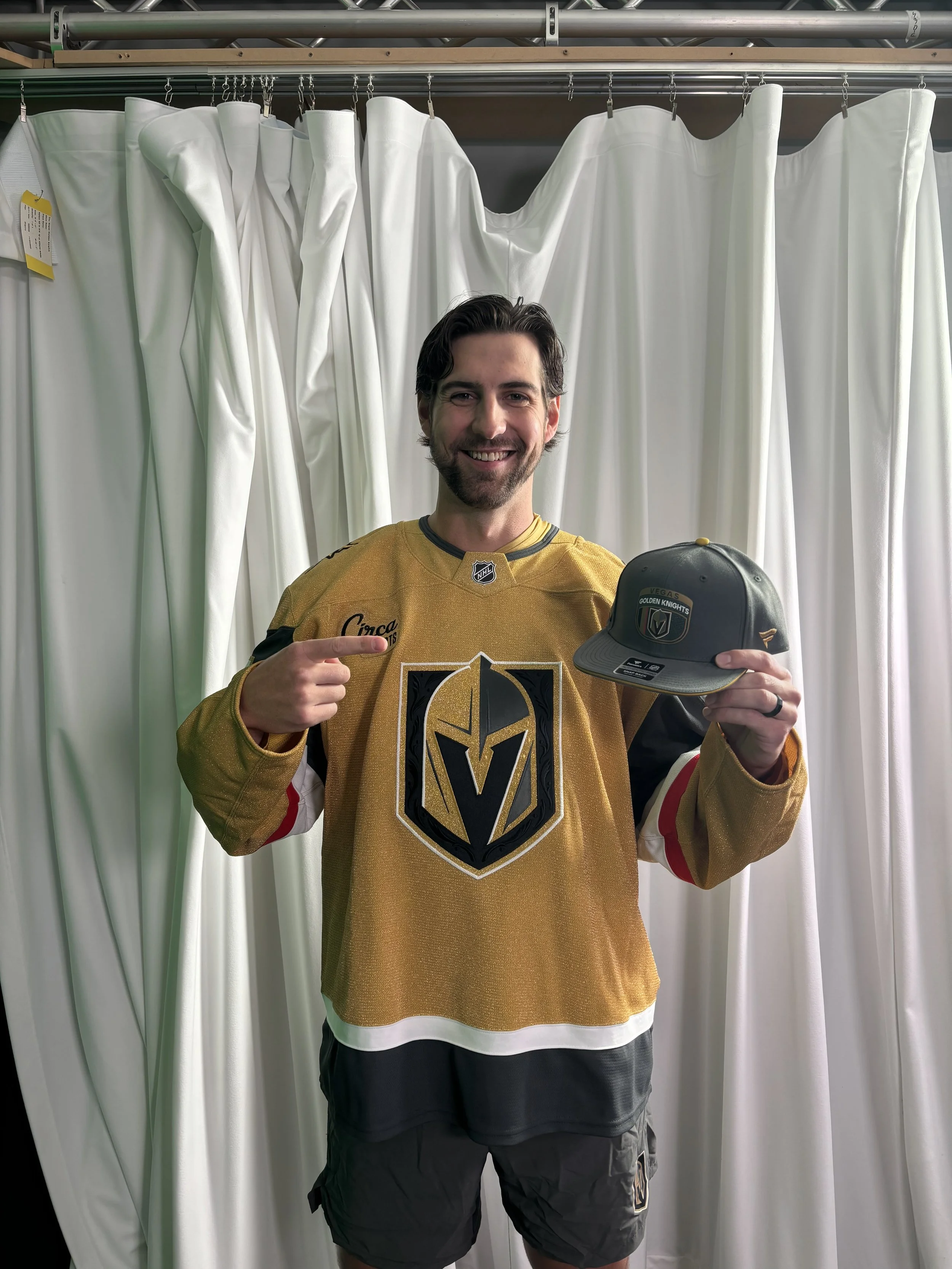 Nicolas Hague repping that merch!