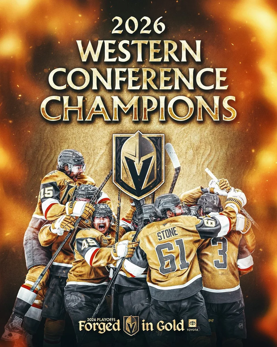 The Vegas Golden Knights are the 2026 Western Conference Champions ⚔️🤩