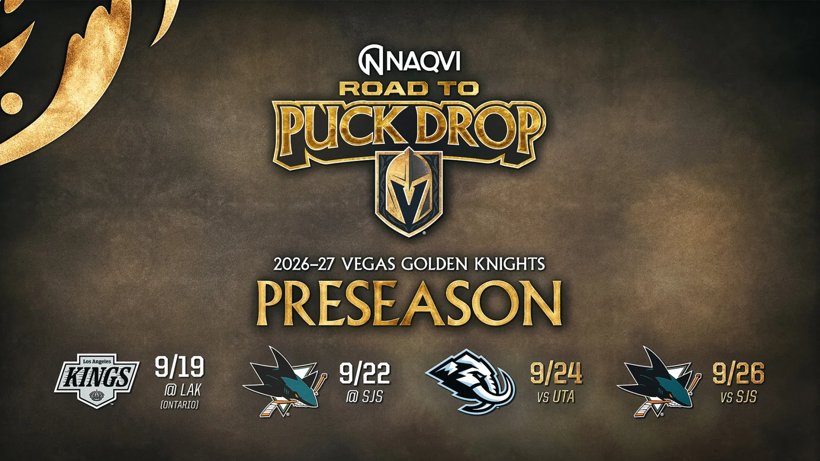 The Golden Knights Announce the 2026-27 Preseason Schedule 🤩