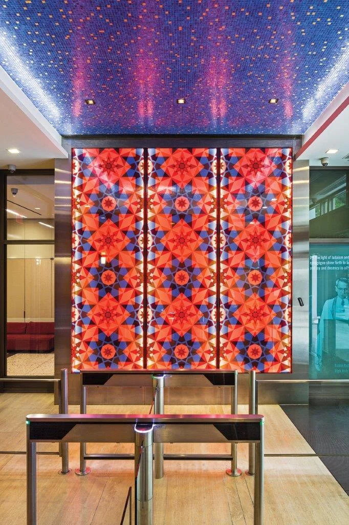Central Synagogue feature wall