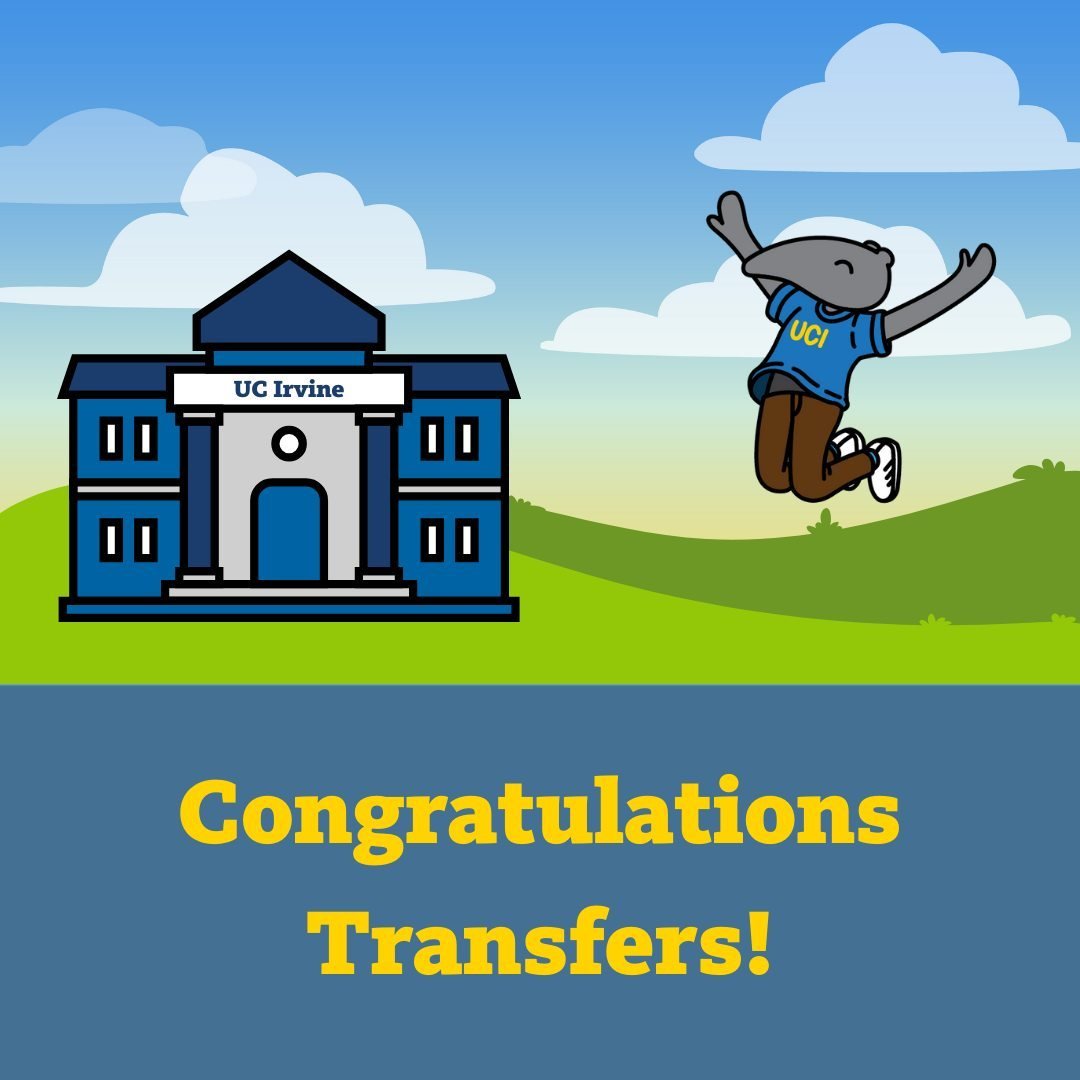 Congratulations to our newly admitted transfers! 💙💛 #FutureAnteater #UCIYes