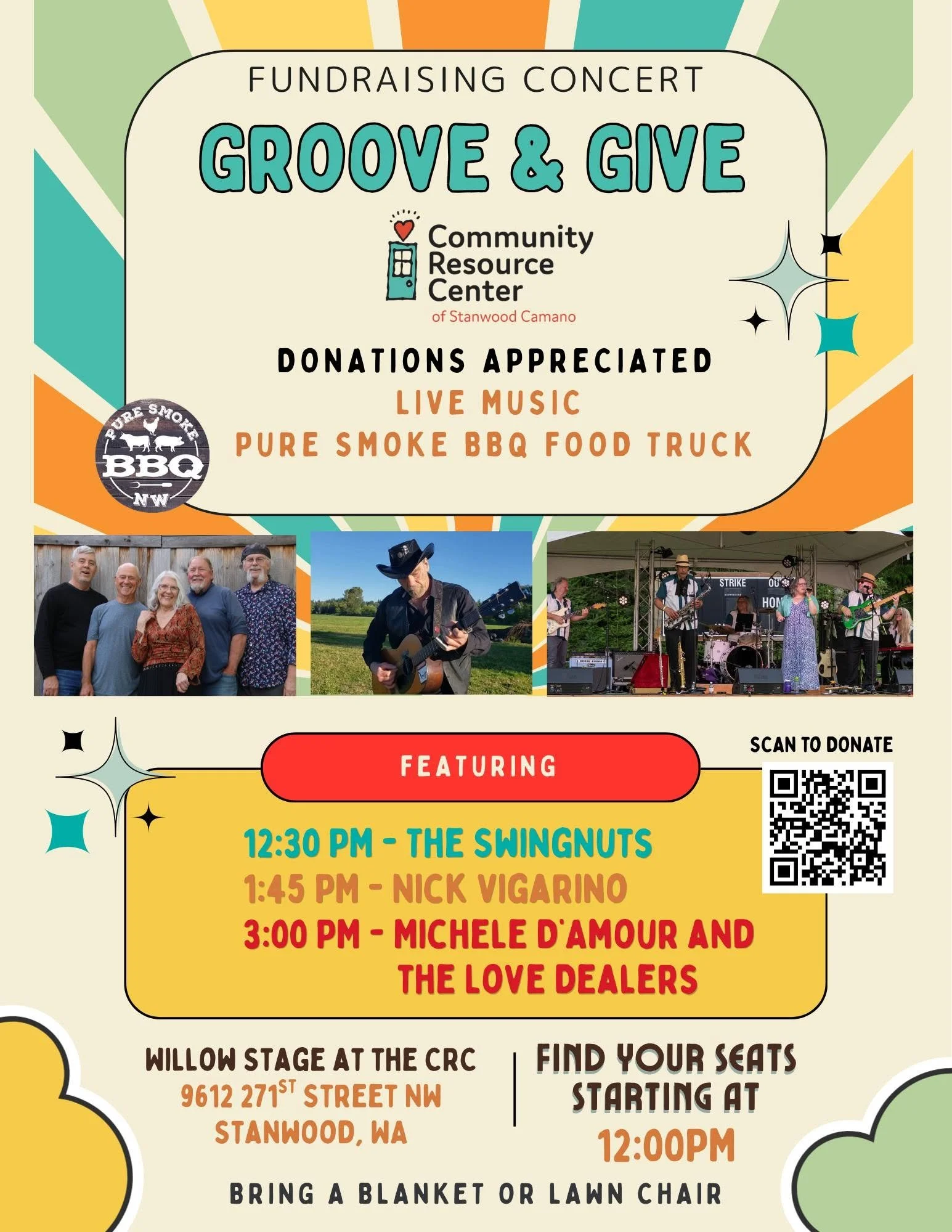 'Groove &amp; Give' - Stanwood, WA - June 27th - 12 to 4 pm!