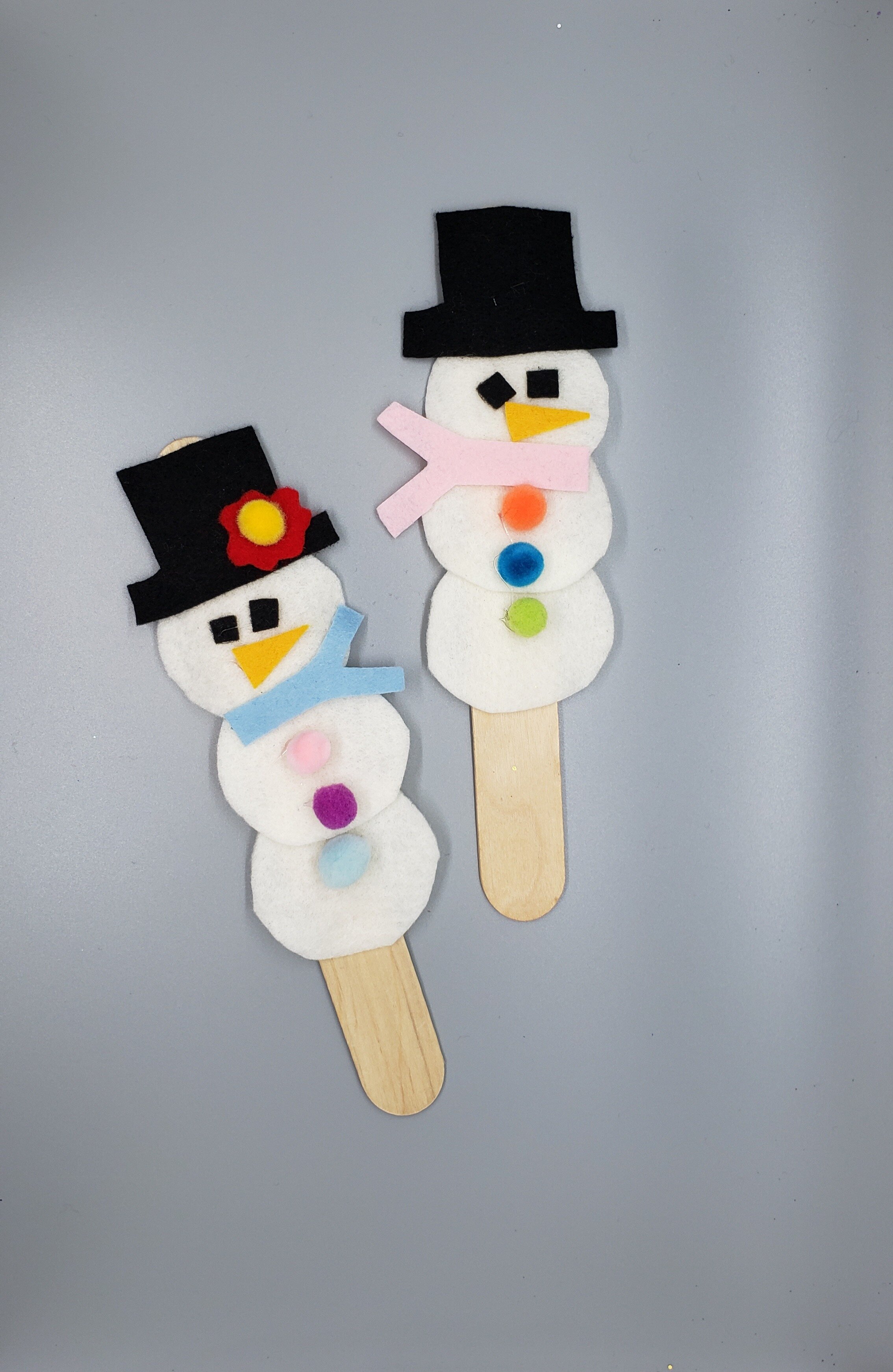 Felt Snowman Puppets