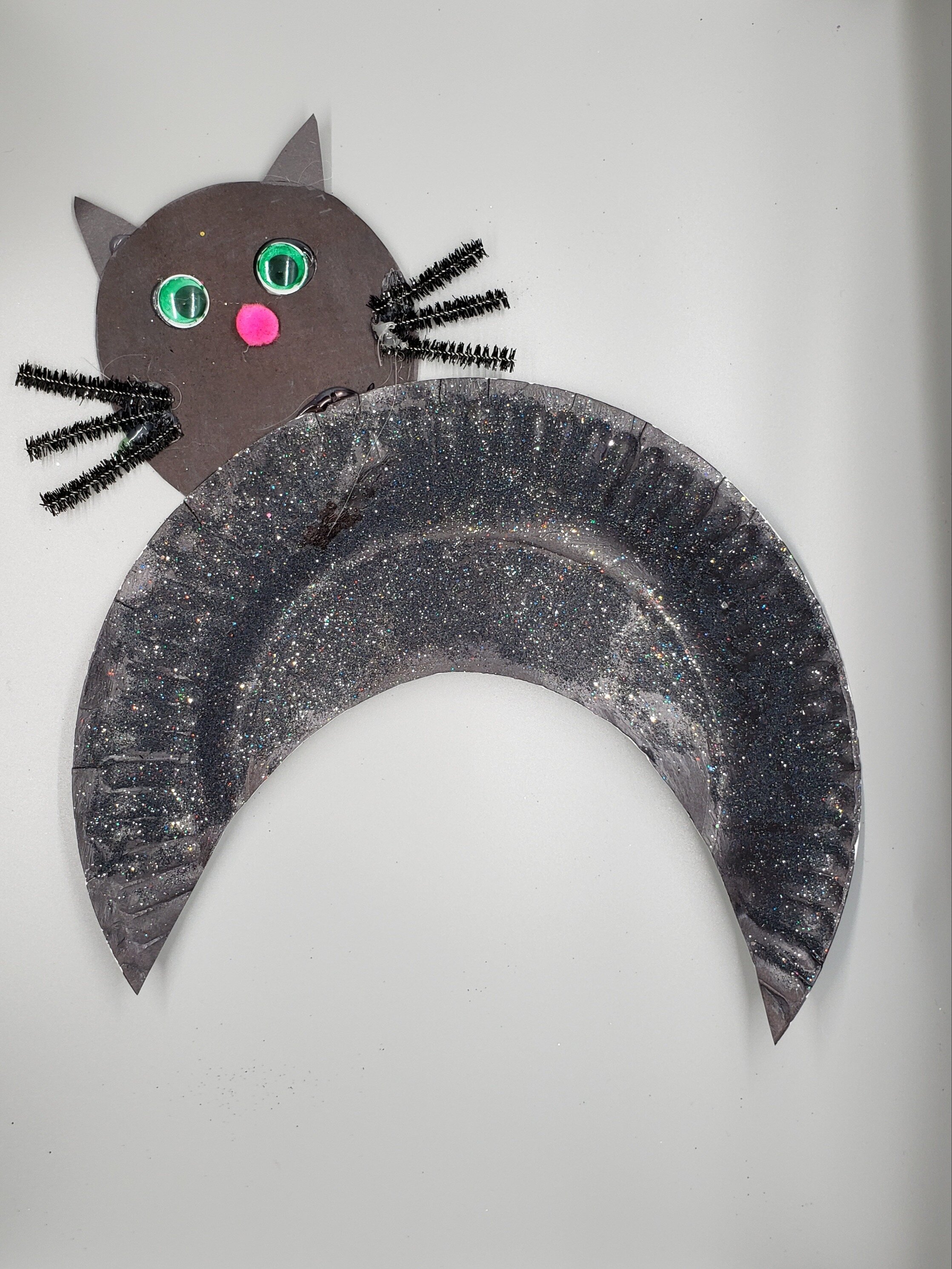 Paper Plate Black Cat