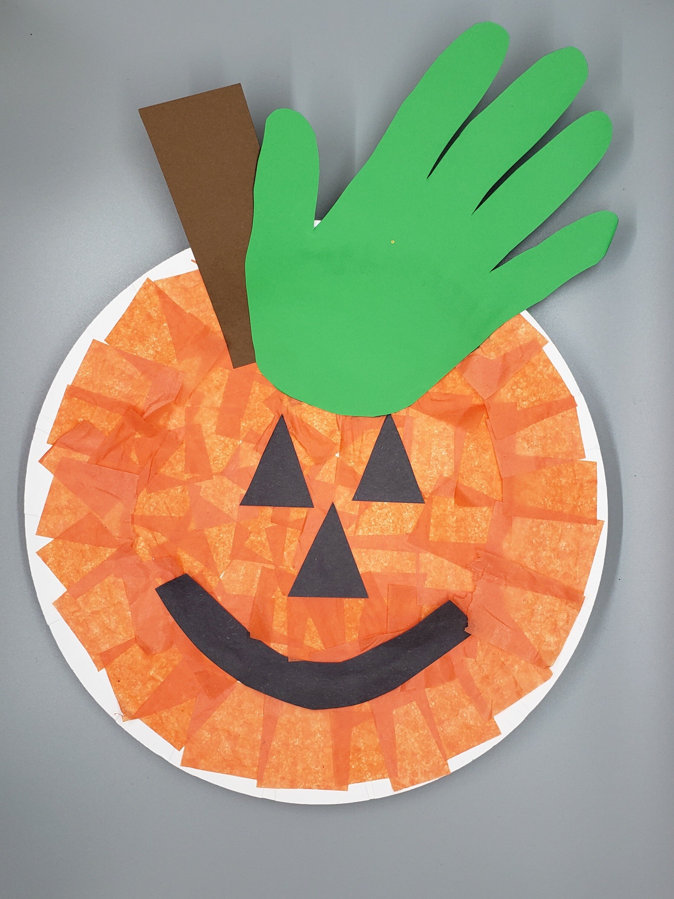 Paper Plate Pumpkin