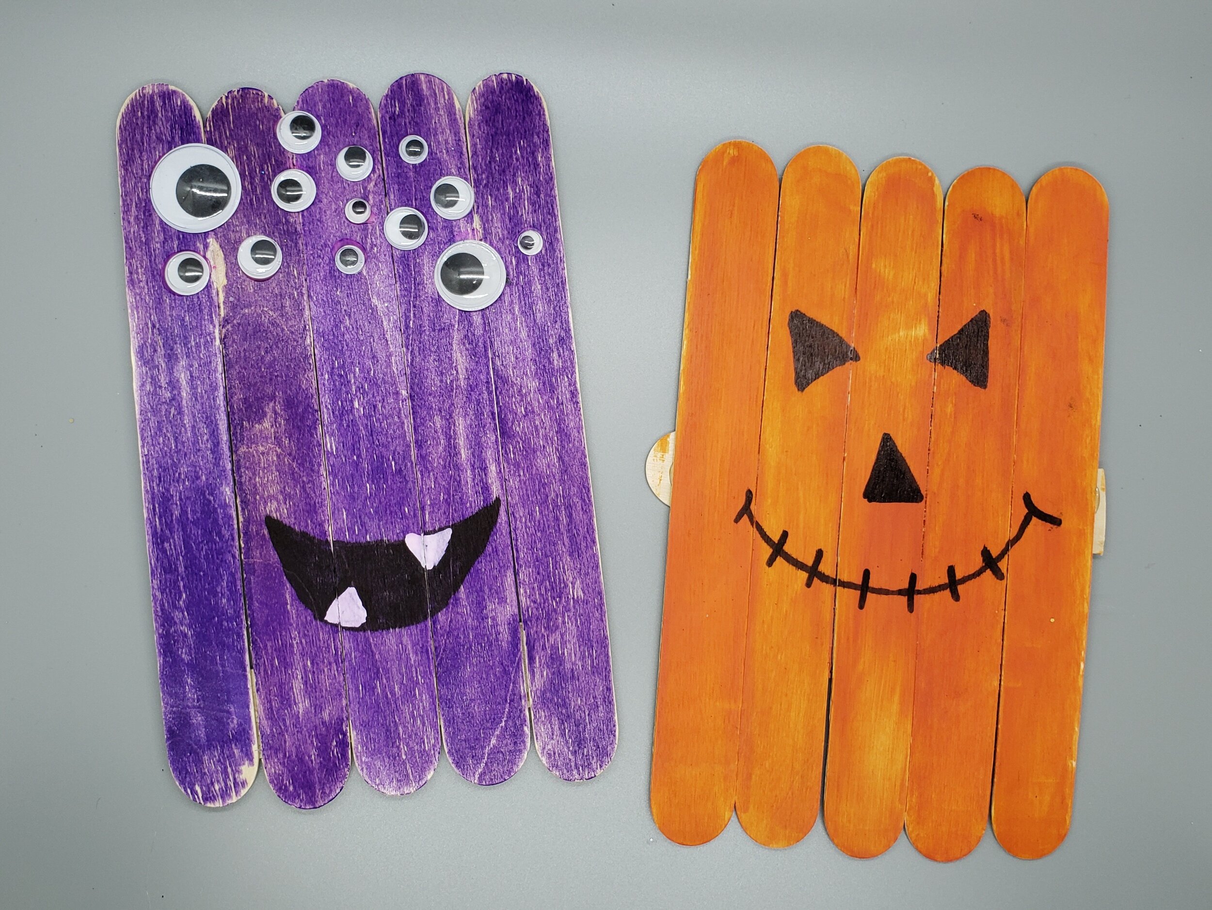 Popsicle Stick Halloween Characters