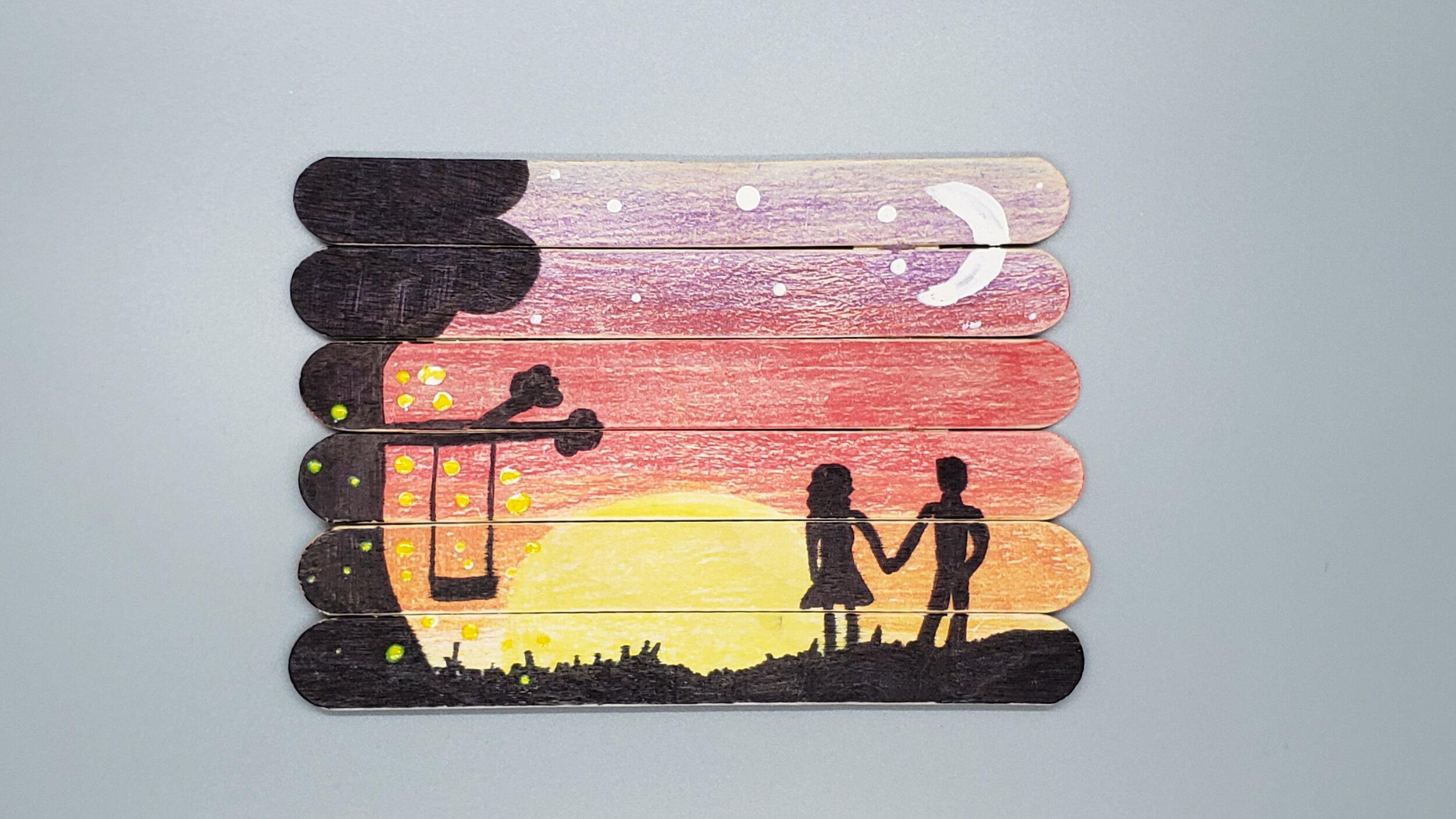 Popsicle Stick Silhouette Pictures