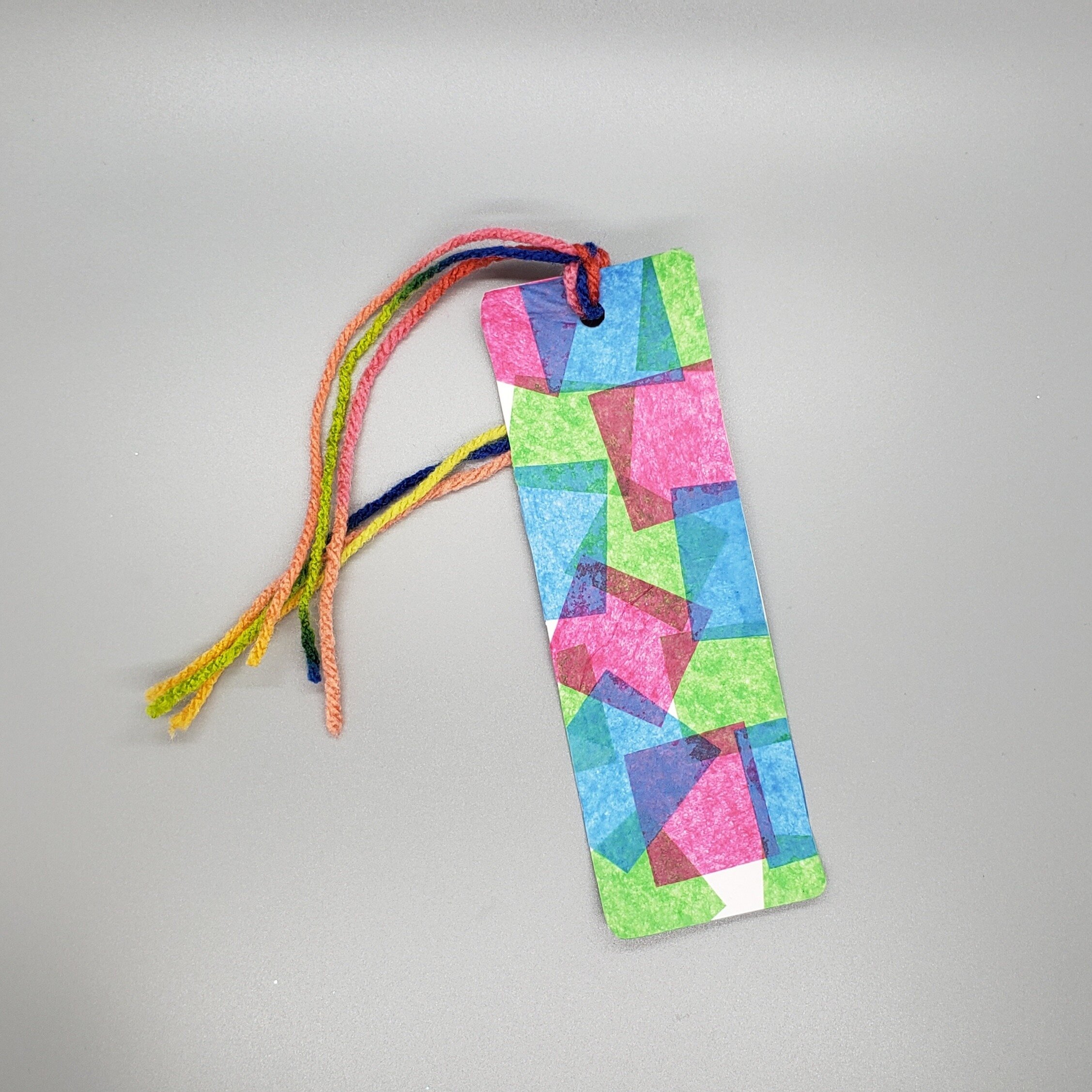 Tissue Paper Mosaic Bookmark