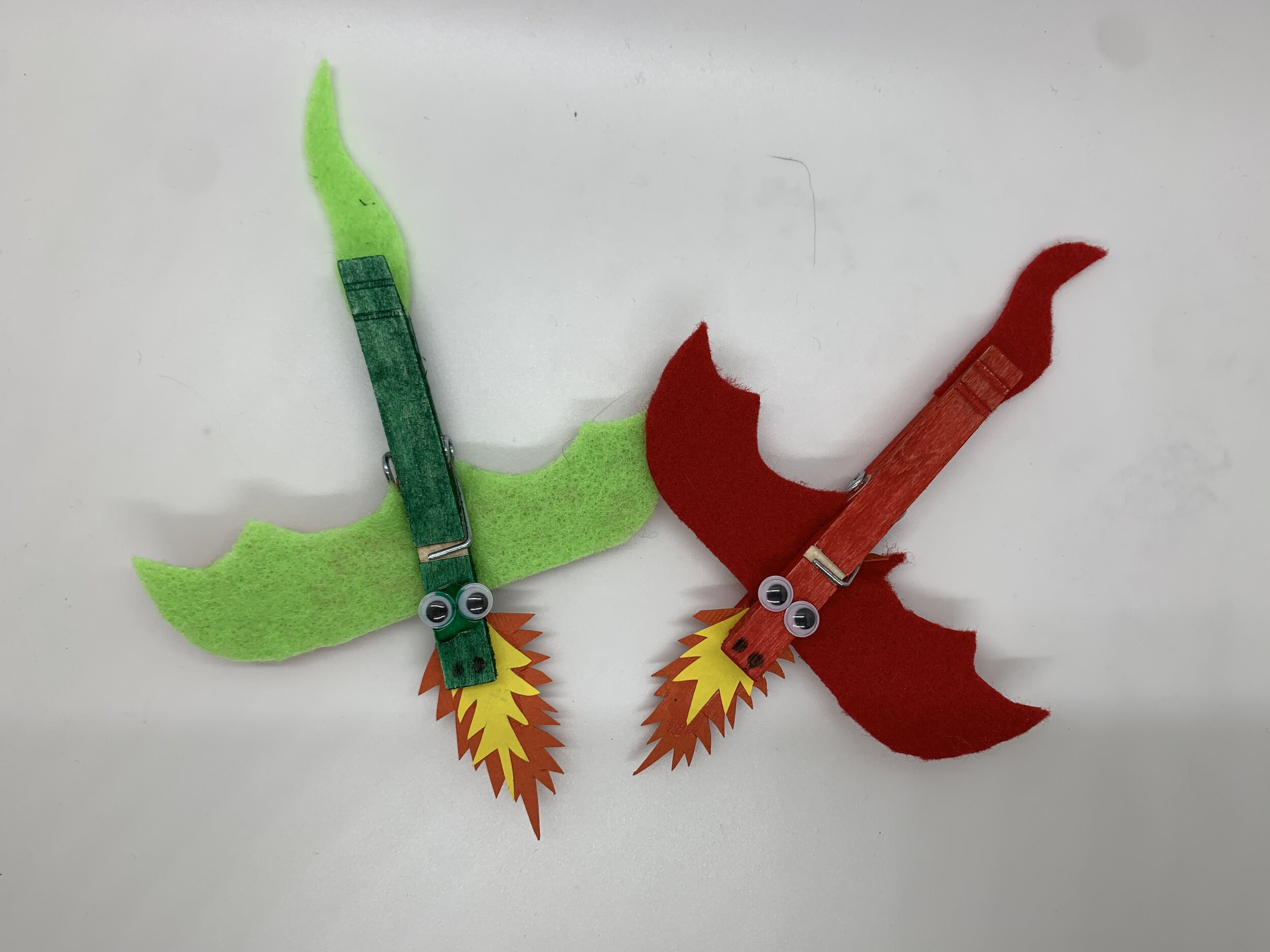 Clothespin Dragons