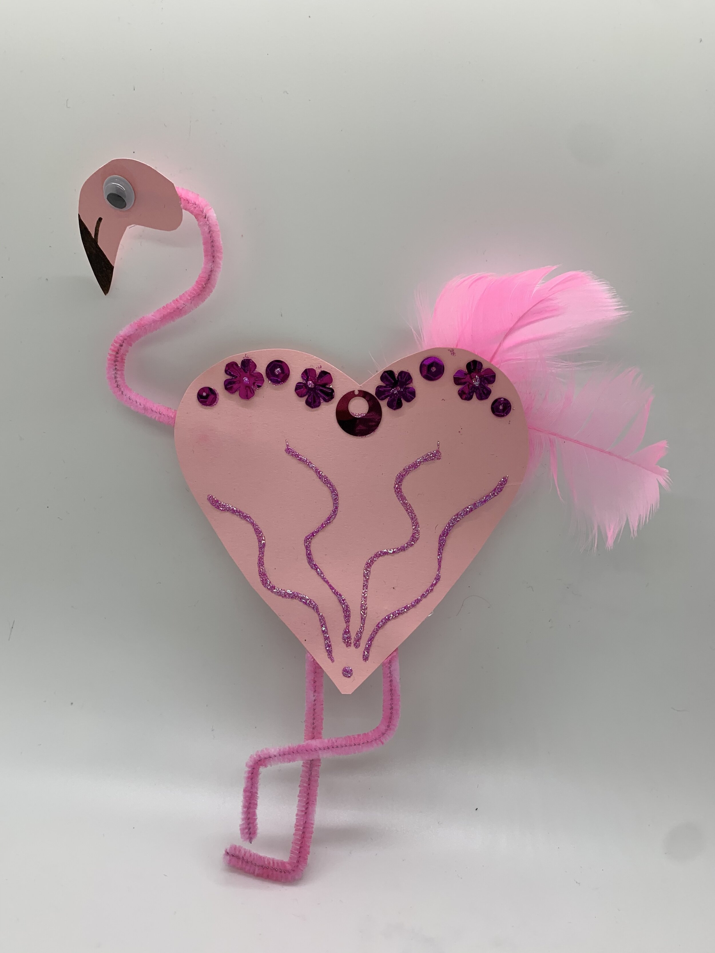 Paper Heart Flamingo