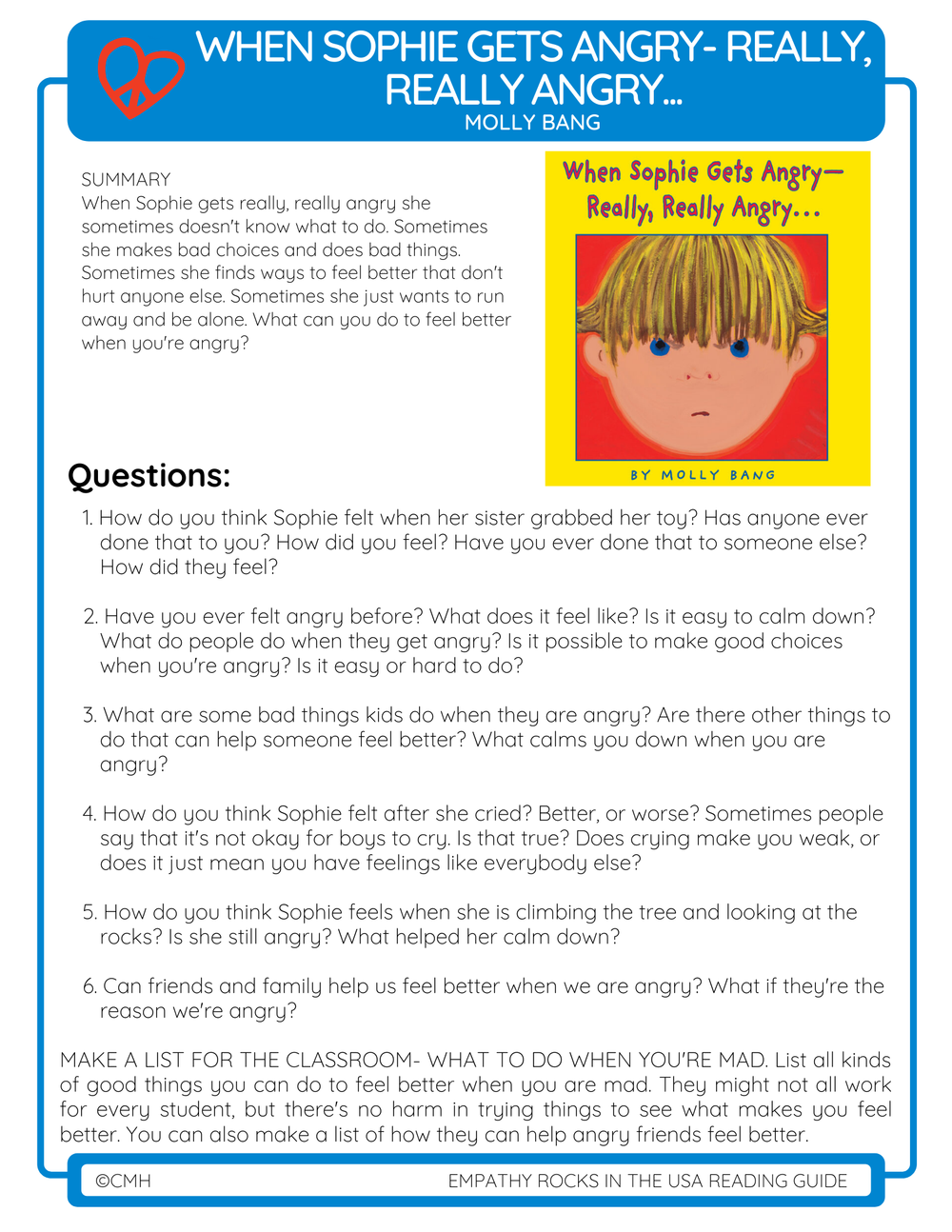 When Sophie Gets Angry — I Choose Empathy