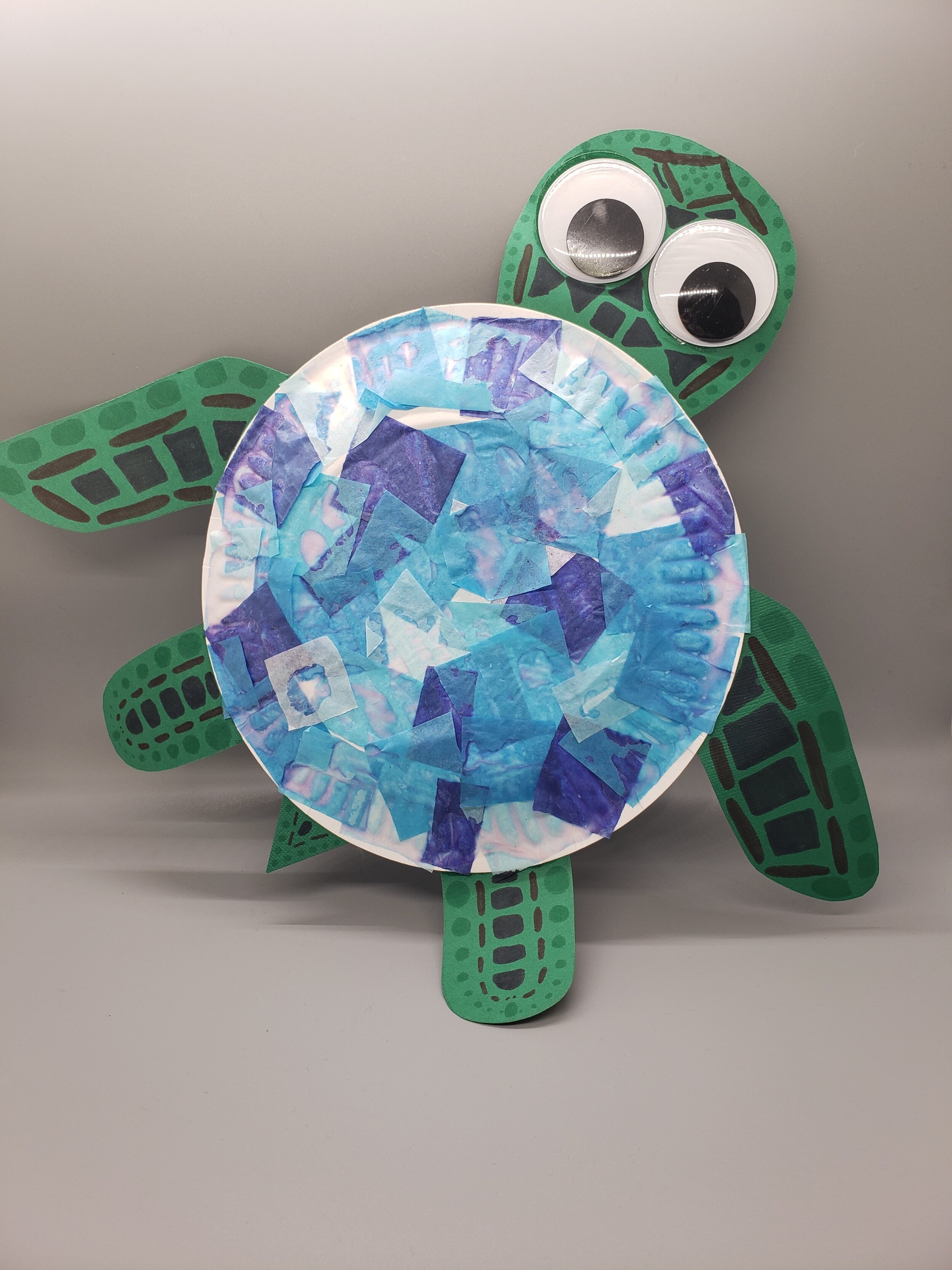 Mosaic Paper Plate Turtle