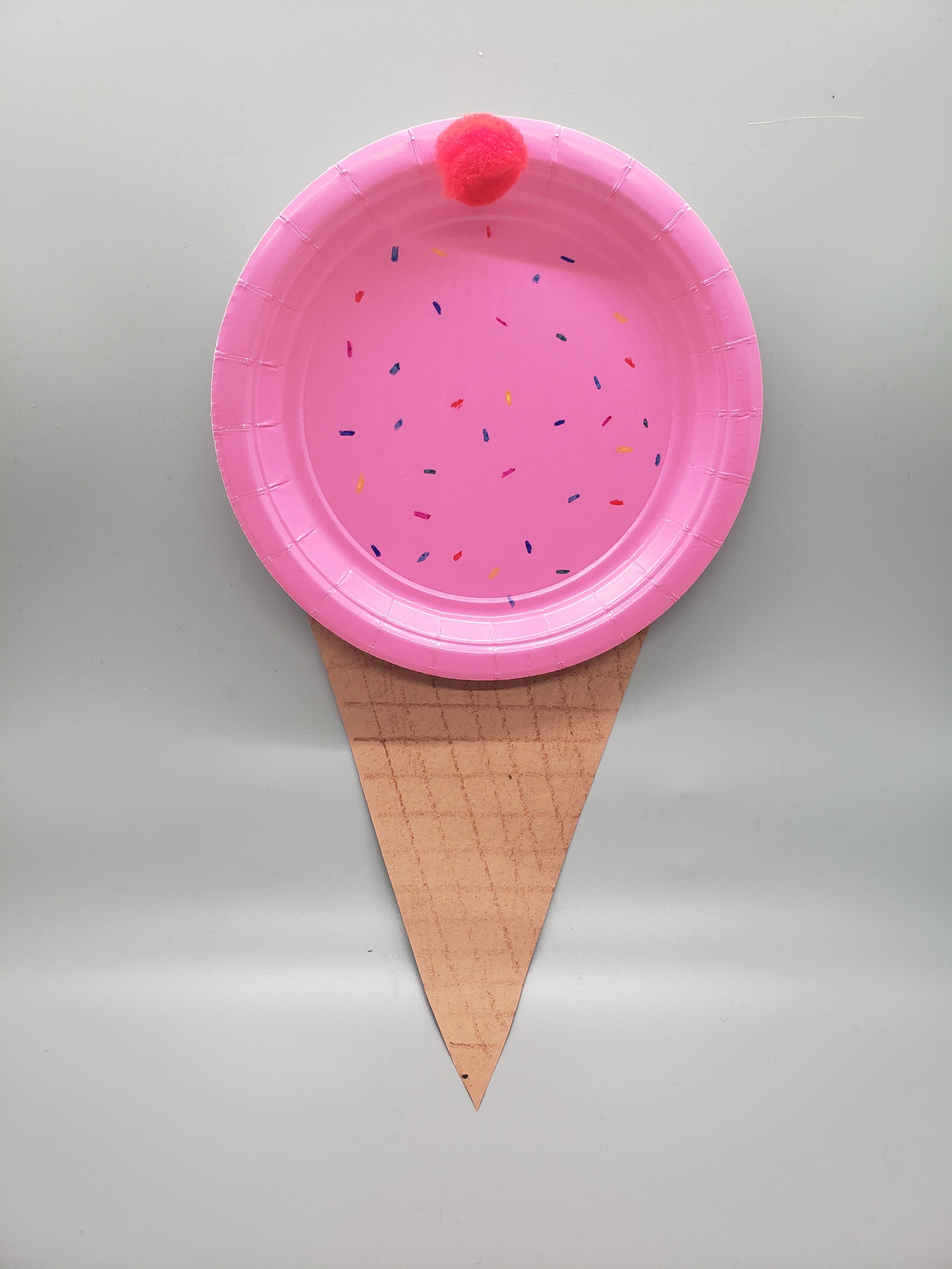 Paper Plate Ice Cream