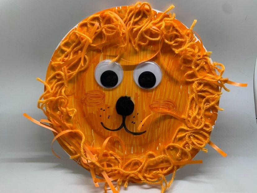 Paper Plate Lion