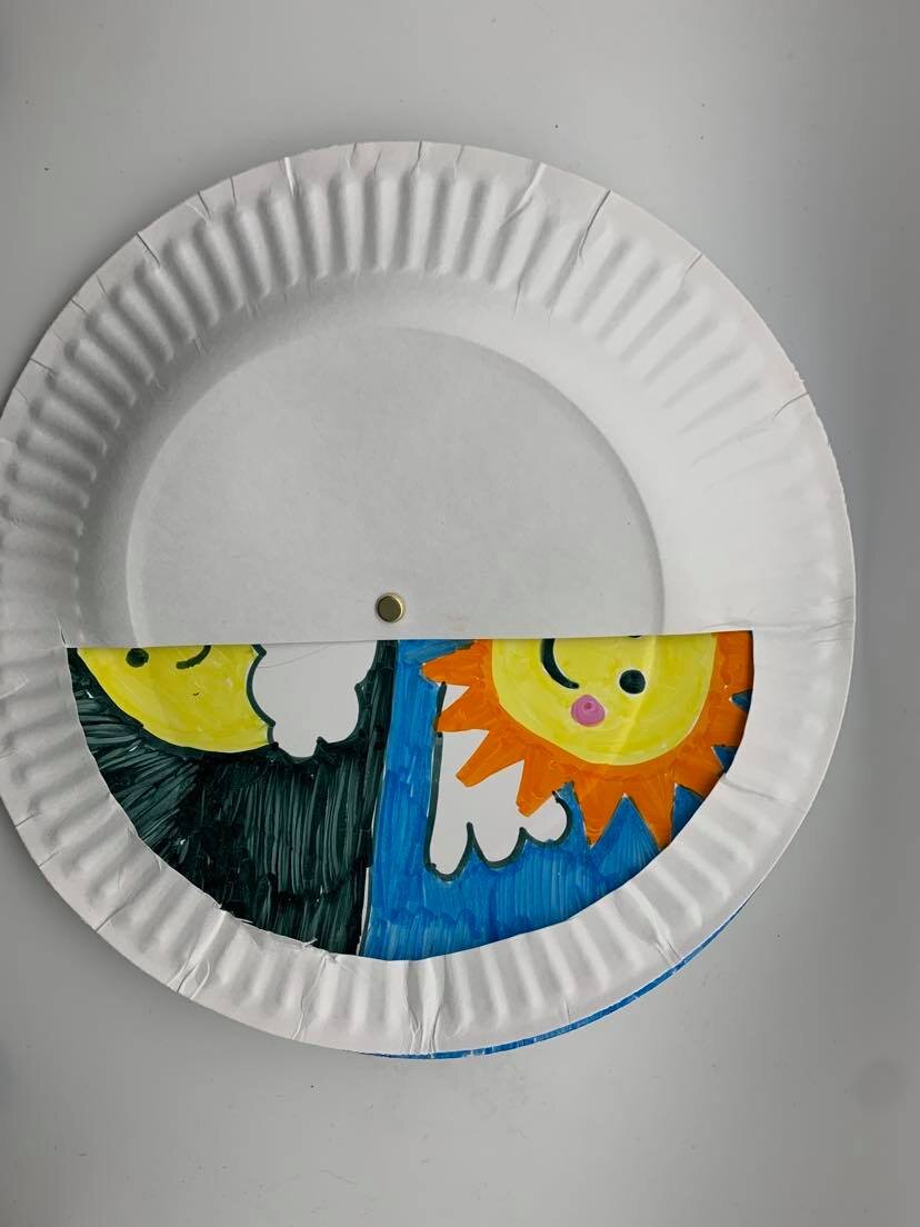 Paper Plate Sun and Moon