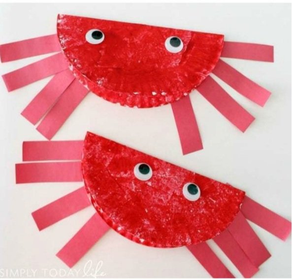 Ocean Crab Paper Plate