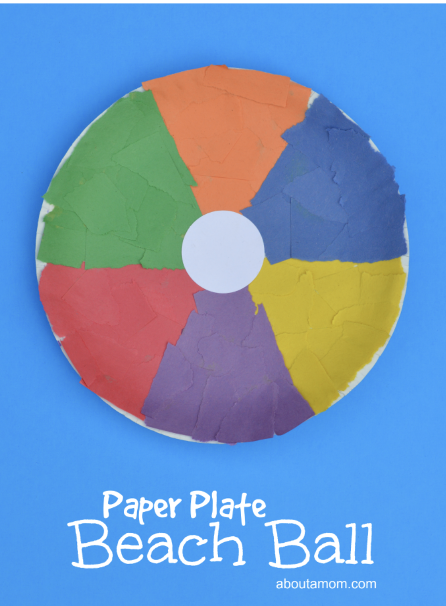 Paper Plate Beach Ball 