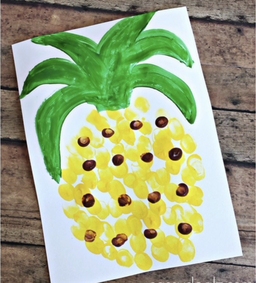 Fingerpainted Pineapple