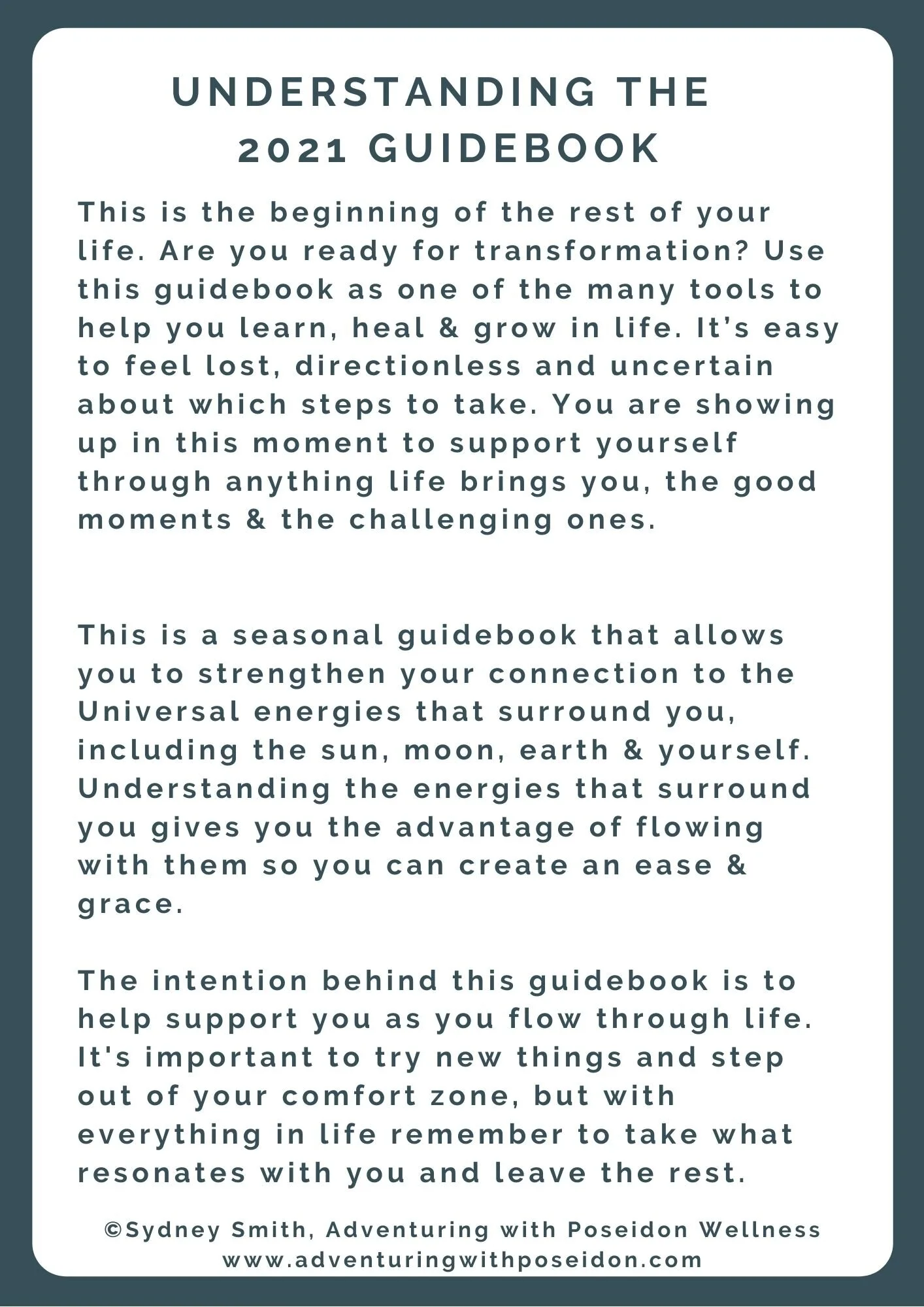 Guide Book Text A Guidebook for Connection — Adventuring with Poseidon Wellness ...