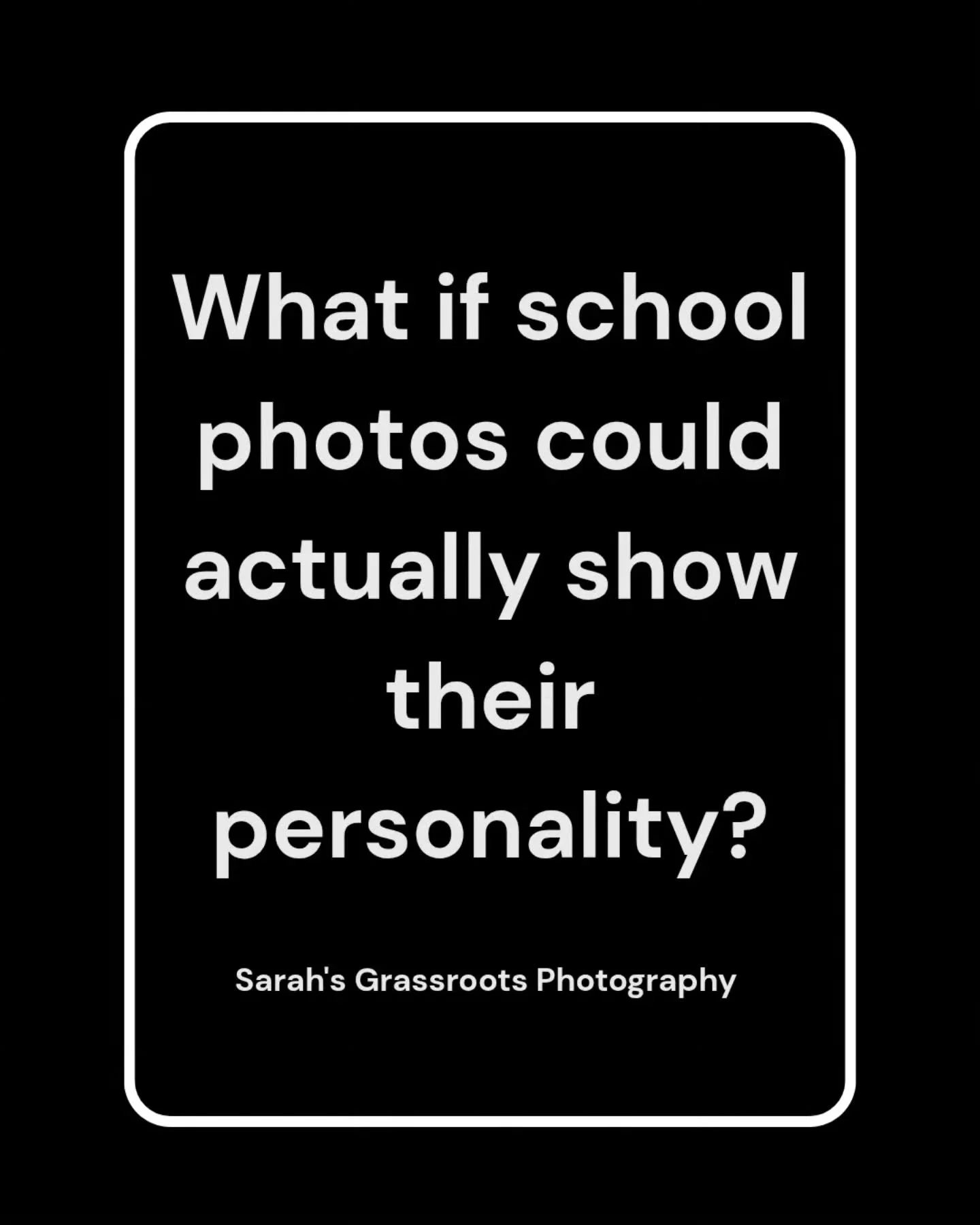 School photos are back! 📸

But they might jot be how you remember them.. were letting the kids be themselves!

The serious ones. The silly ones. The quiet ones. The ones with the huge personalities...they get to show it all.

Because their school ph