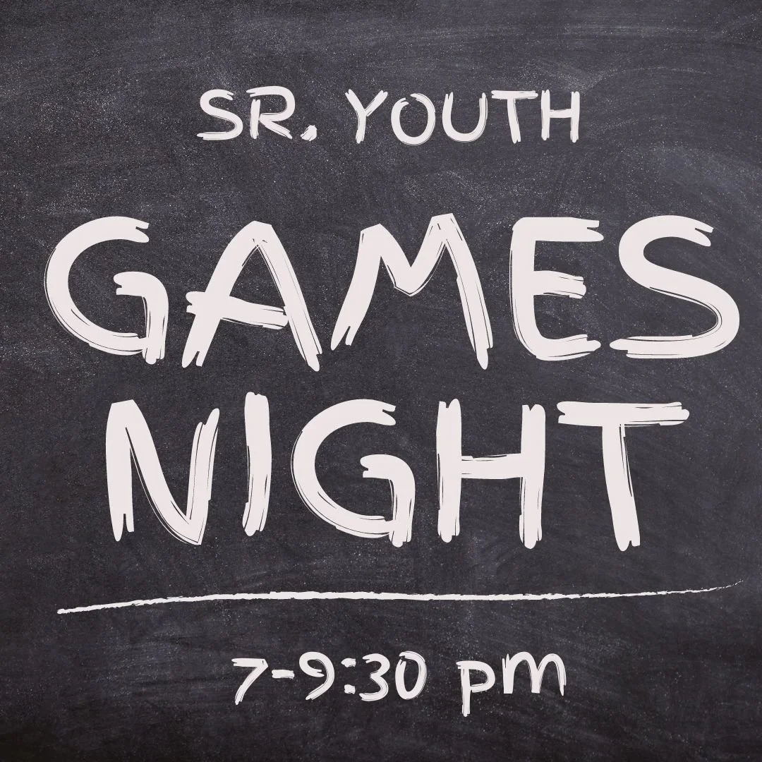 Sr Youth Games Night