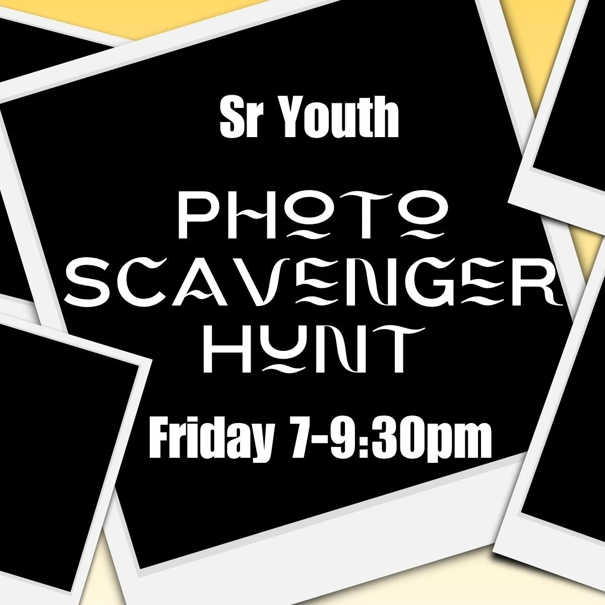 Sr Youth Photo Scavenger Hunt