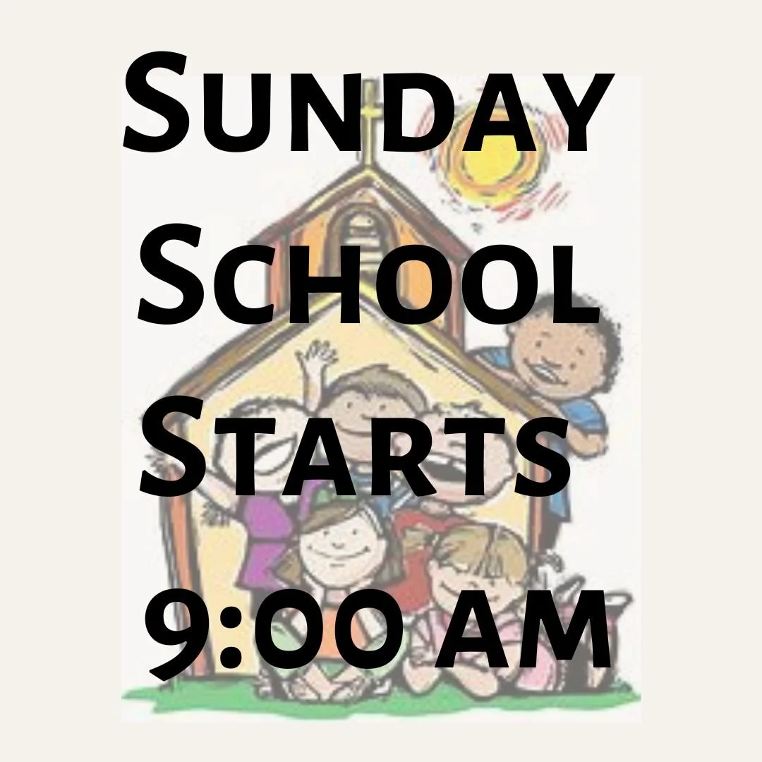 Sunday School Starts