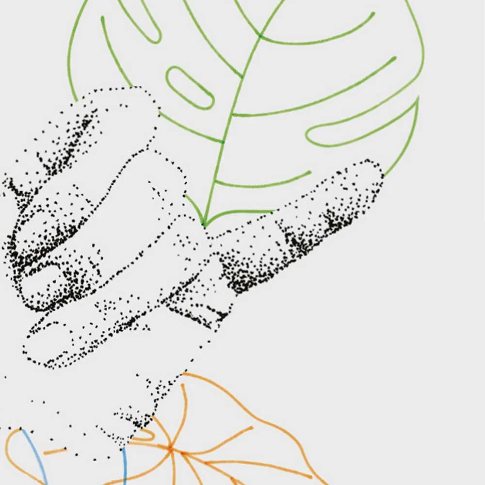 Greeting Card || Handdrawn, dot illustration || Shaka