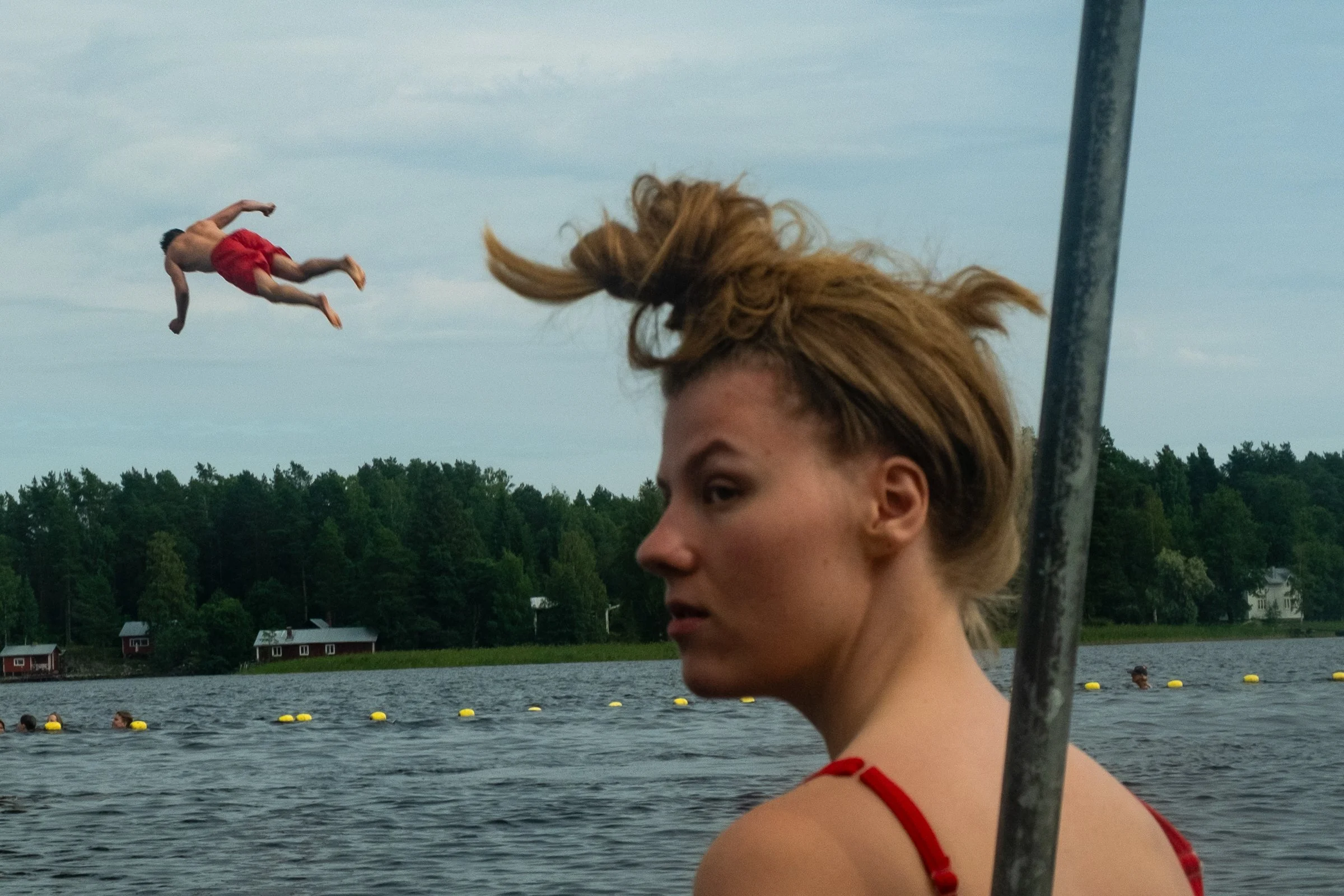 While She Looked Away