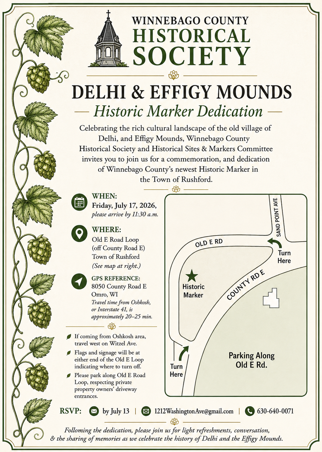 Delhi & the Effigy Mounds Historical Marker Dedication