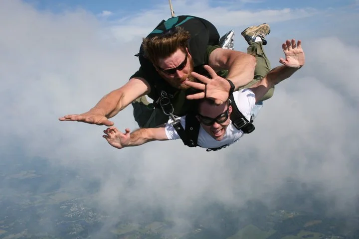 Jumping Out of an Airplane and Then the Closet: How two near-death experiences gave me the push I needed to finally come out