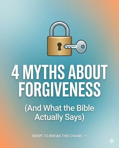 Forgiveness is often misunderstood. It&rsquo;s not about ignoring what happened or condoning the action; it&rsquo;s about choosing not to drink the poison of bitterness.
We&rsquo;re breaking down 4 common myths about forgiveness.

Which one of these 