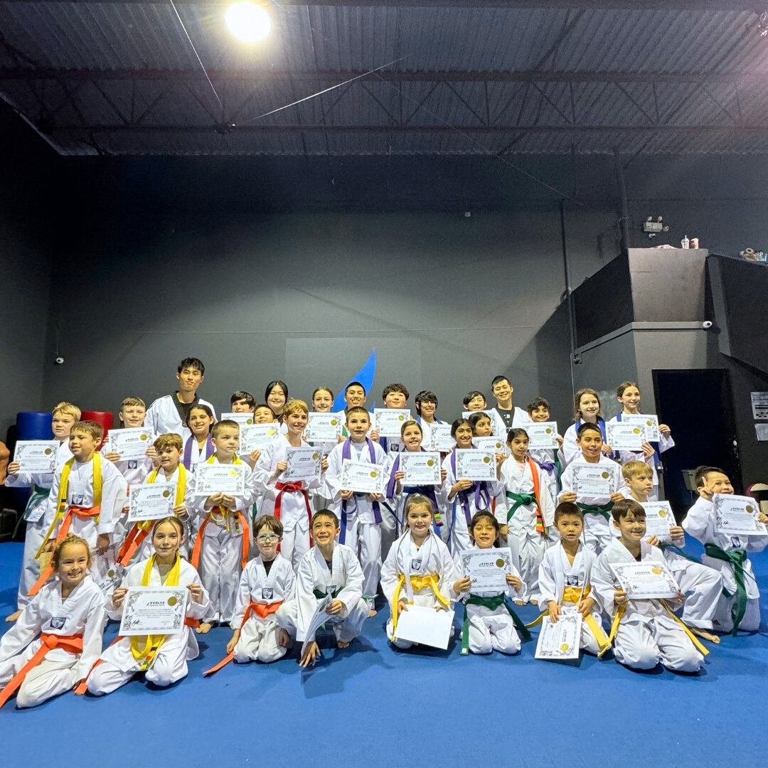 The biggest testing we've had to date! 🤯

Congratulations to our students who have achieved their next-level belts!

The belt testing highlighted all the time, dedication and focus you have put into learning your Taekwondo fighting techniques, footw