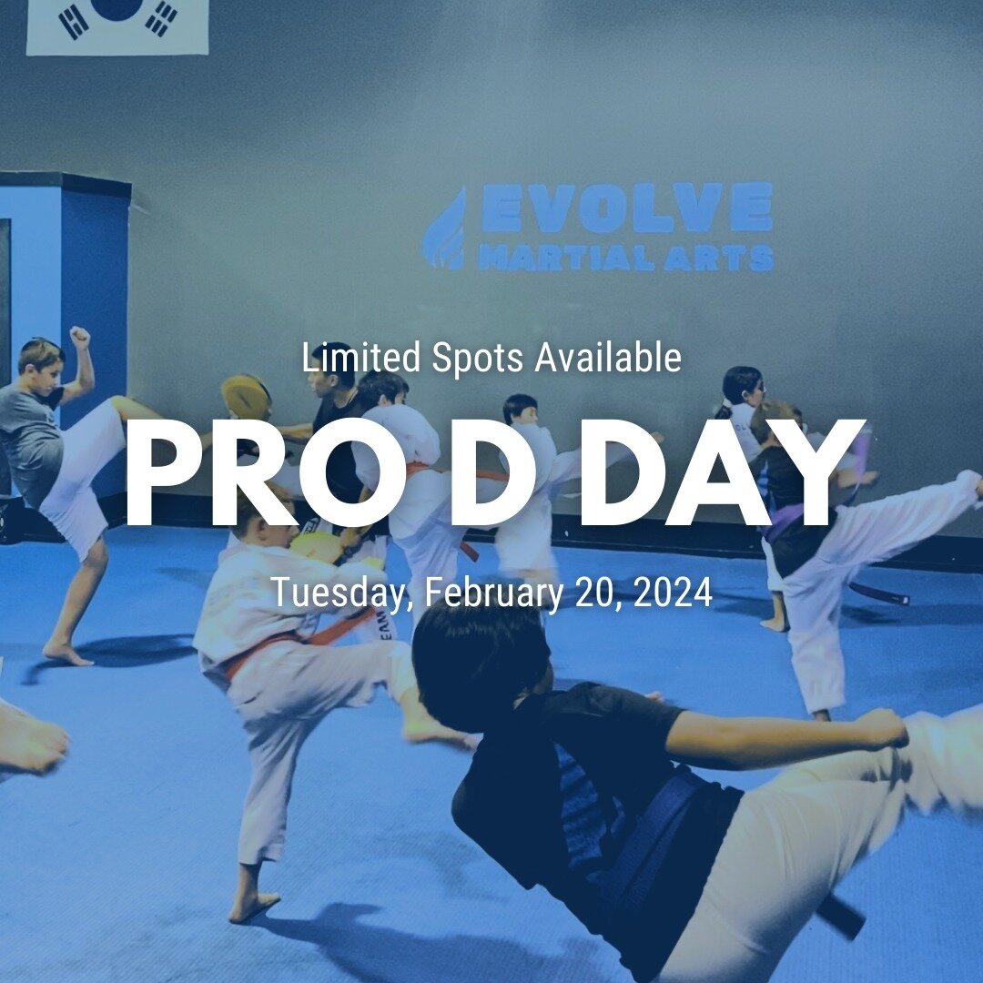 Another day of making friends, learning and Taekwondo!

On Tuesday, February 20, 2024, our doors are open for a Pro D Day! 

Limited spots are available, so hurry and register through the link in our bio ⤴️