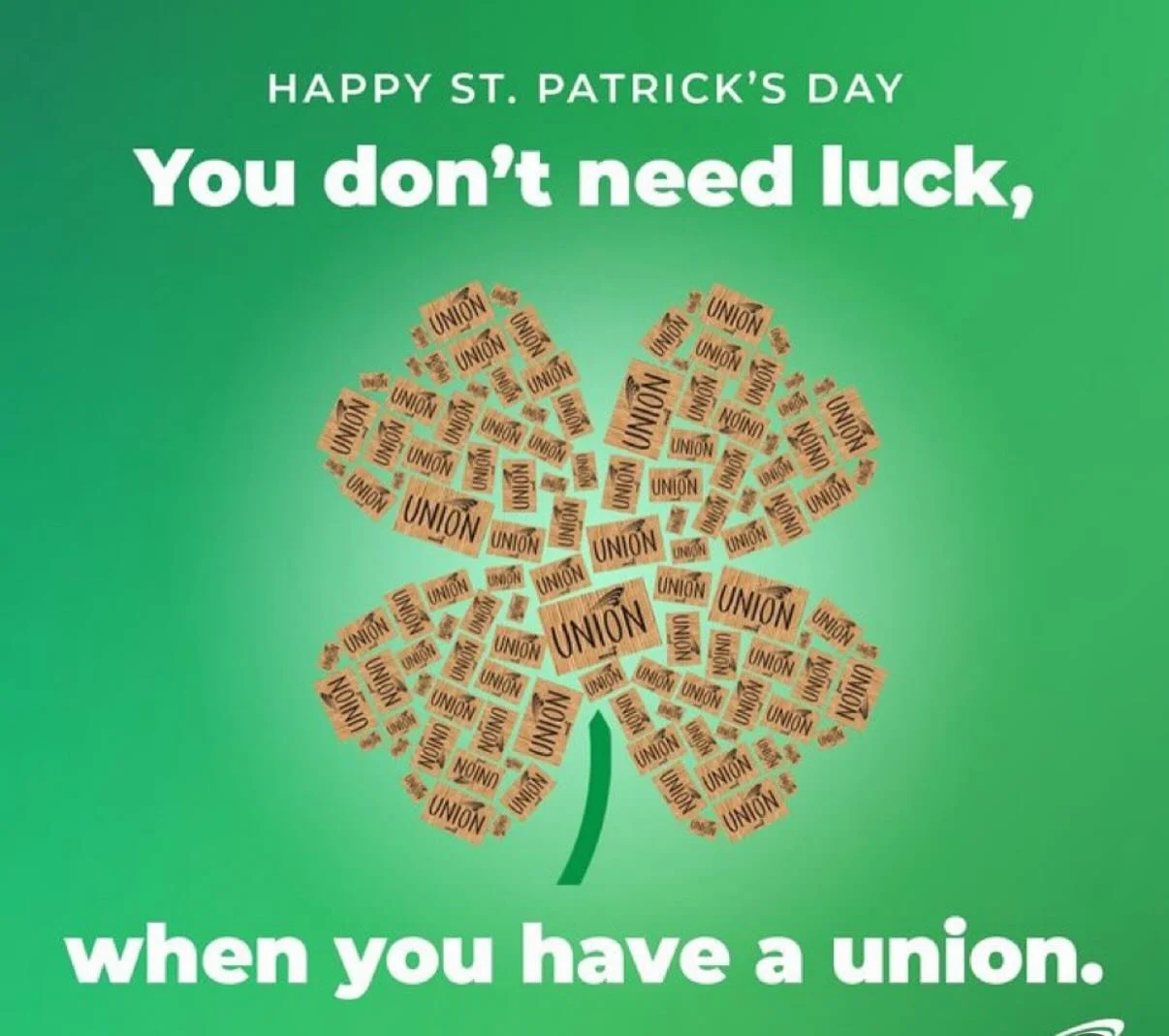 Happy St. Patrick&rsquo;s Day ☘️ AFSCME green just feels right today. #afscme #sanjose #unionstrong