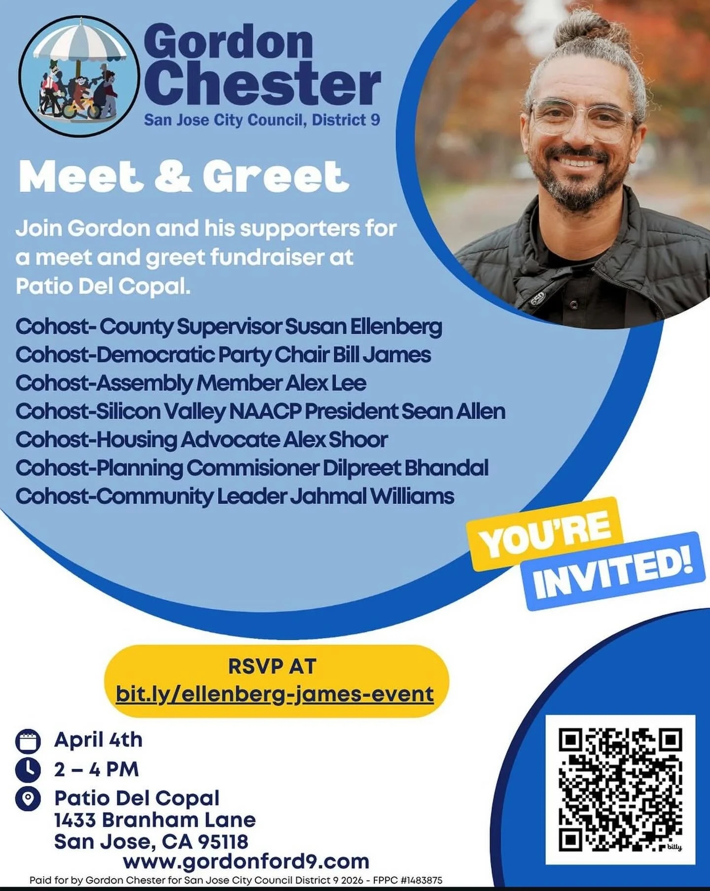 Join us for a meet and greet with our own union member and candidate for San Jos&eacute; City Council District 9. This is one of the most critical seats in the city this year, and flipping it starts with a strong showing in the June primary.

We need