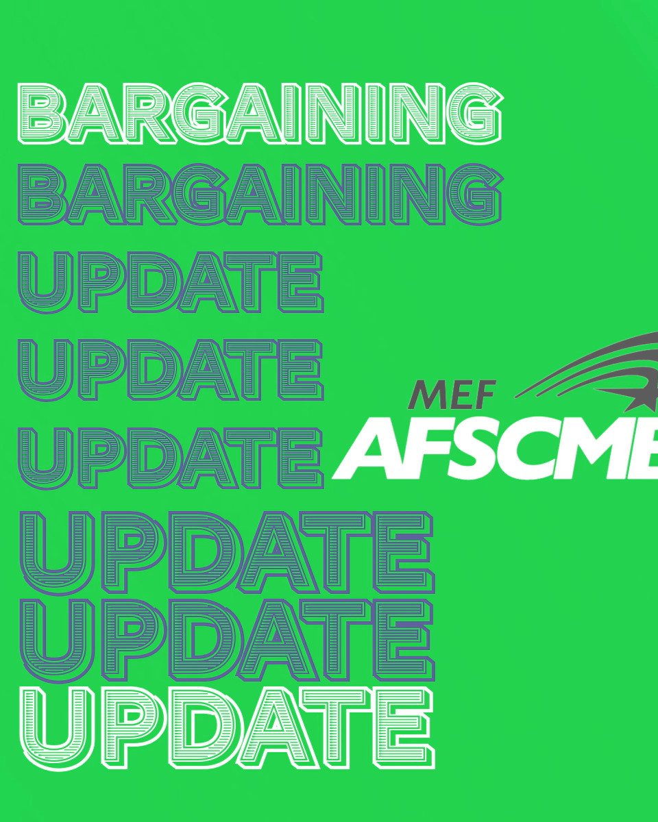 Bargaining Update: 5/7/26
Our bargaining team met with the city, hoping to get a respectful response to our requests. No progress has been made this week in our efforts to negotiate an equitable contract.

Join us Tuesday, May 12 at Noon for our rall