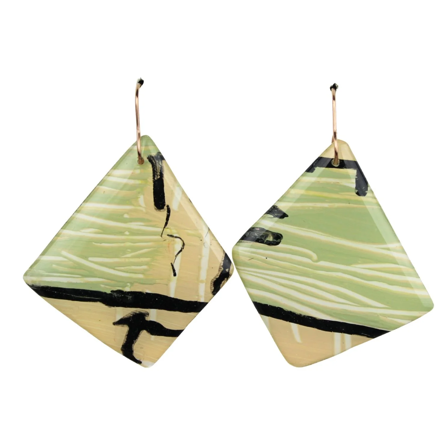 Hand Painted Earrings Dr63